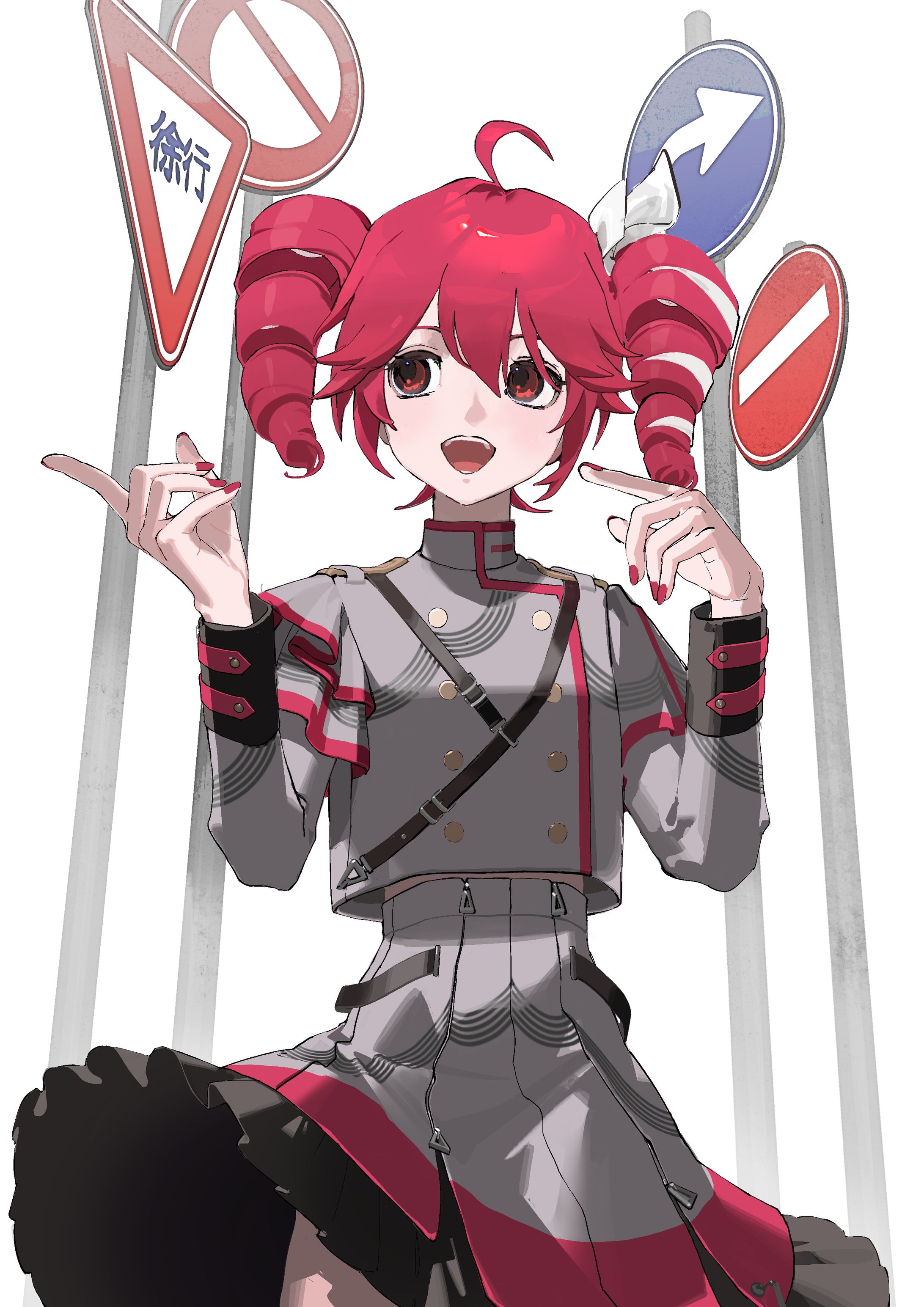 ファンアート　右に曲ガール-1