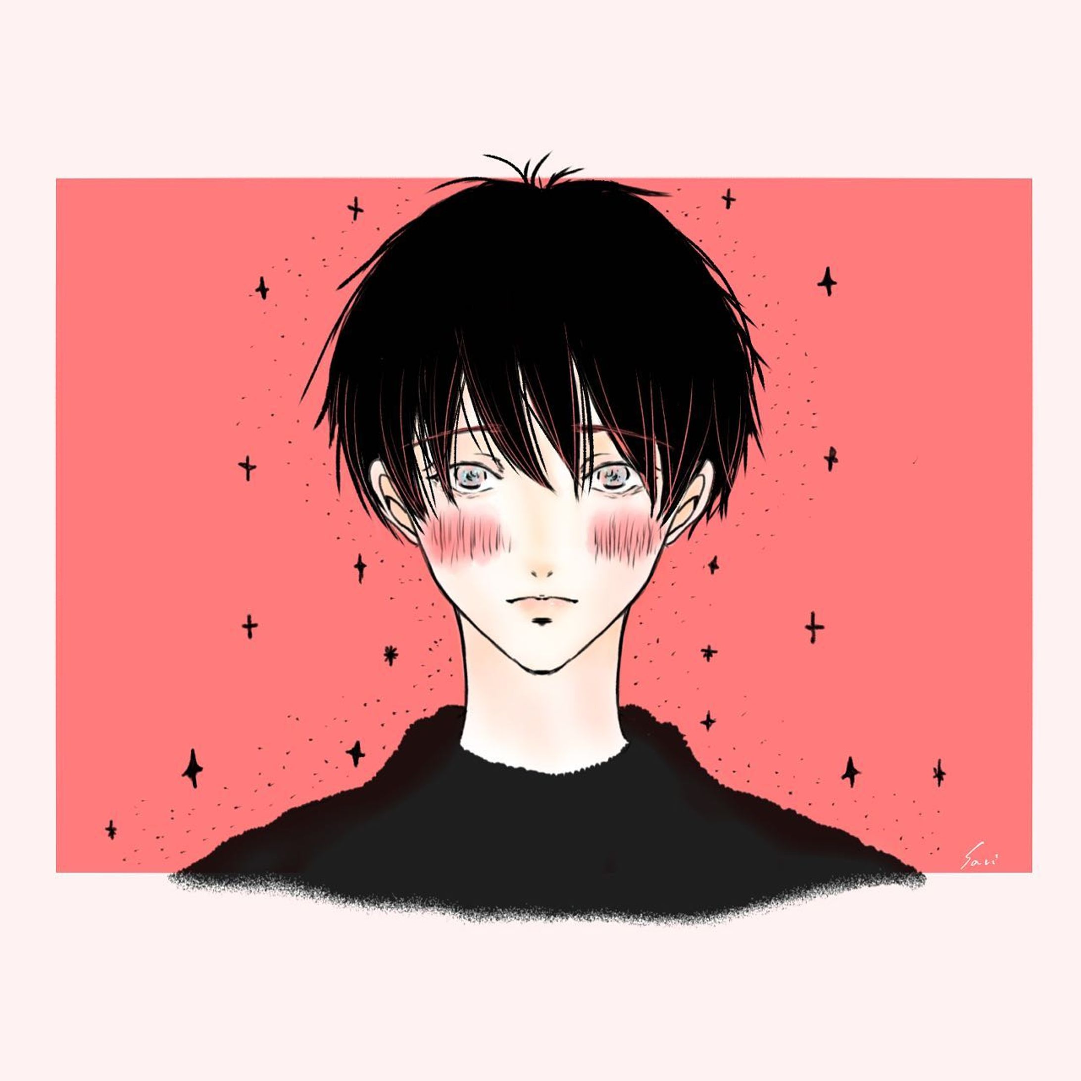 恋𓈒◌

‎⋆ ･‎⋆ ･‎⋆ ‎⋆ ･‎⋆ ･‎⋆ ･‎⋆ ‎⋆ ･‎⋆ ･‎⋆ ･‎⋆
たまにはちょっと太い線で。。
普段3枚1セットを目標に
投稿しているのですが…
今回枠しか共通点がありません😶‍🌫️

照れ顔男子とか切ないお顔が好きな傾向です。。
そのような男子が出て来る漫画に出会った日は
物凄くハッピーです。

沢山の中から見つけて下さり有難うございます。

#恋する男子 

#男の子イラスト 
#創作男子 
#男子イラスト 
#男の子を描くのが好き 
#恋イラスト 
#イラスト 
#illastration 
#絵描き
#漫画好きな人と繋がりたい 
#可愛い男の子 
#絵描きさんと繋がりたい 
#イラスト好きな人と繋がりたい 
#漫画好きな人と繋がりたい 
#軽美術部 
#軽美術部のみんなでフォローし合おう 
#cjのろりに絵を見てほしい 
#軽美術部 
#anipiccom 
#anipraillustration 
#creatorsfile
@lantana.official0
#potofu-1