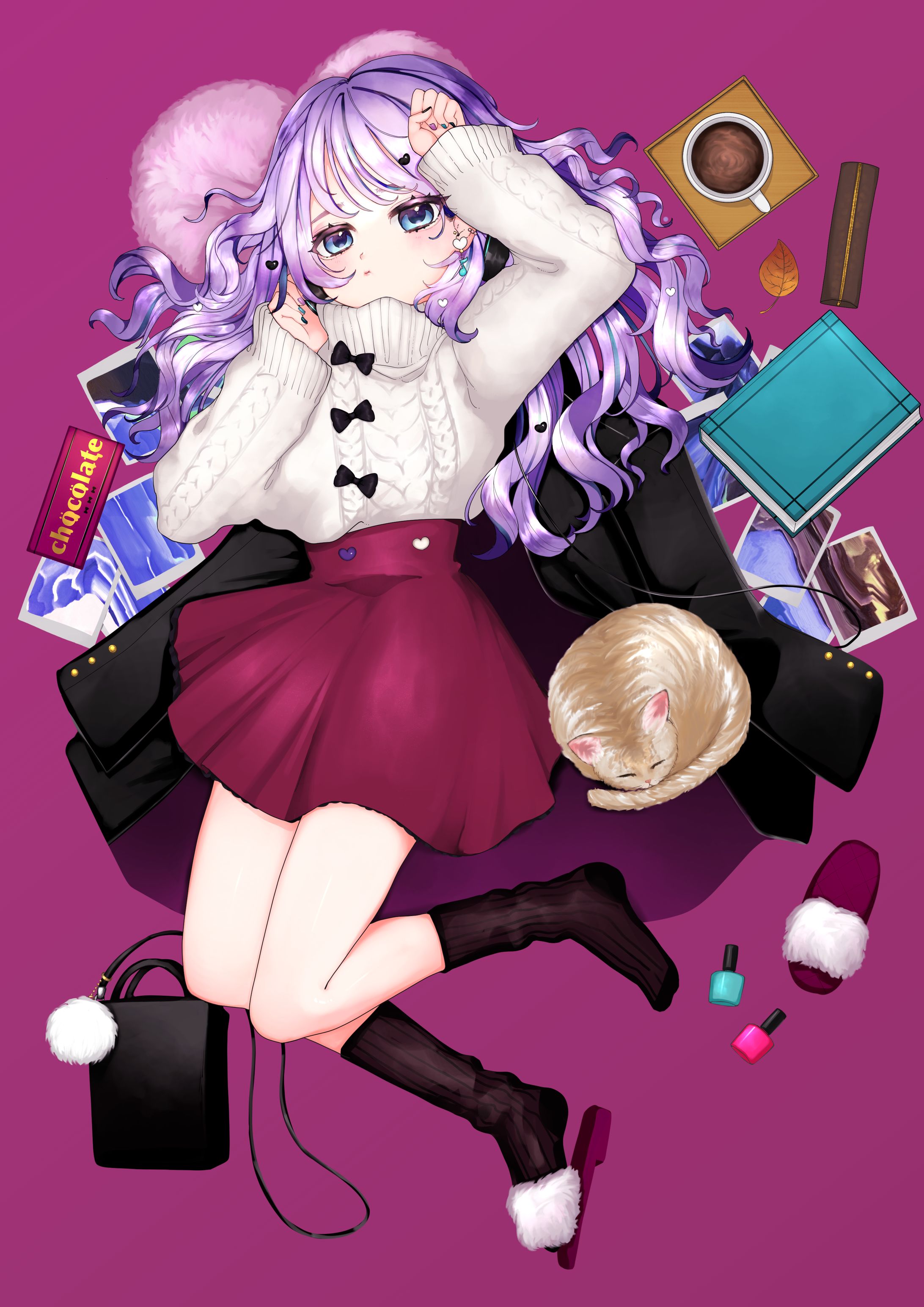 DJイベントのチラシイラストを担当しました。-1