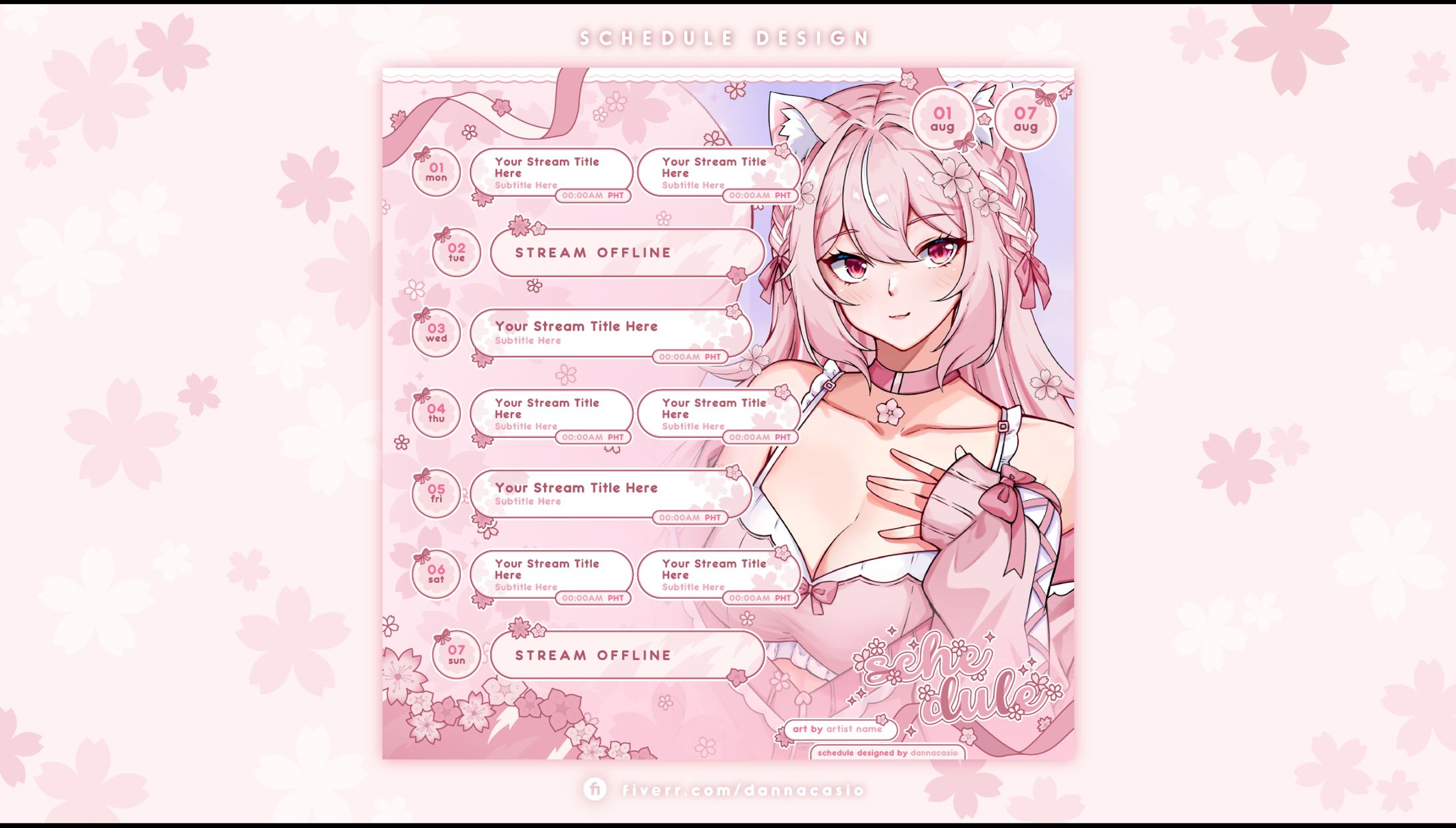 Schedule Template [kiizue]-1