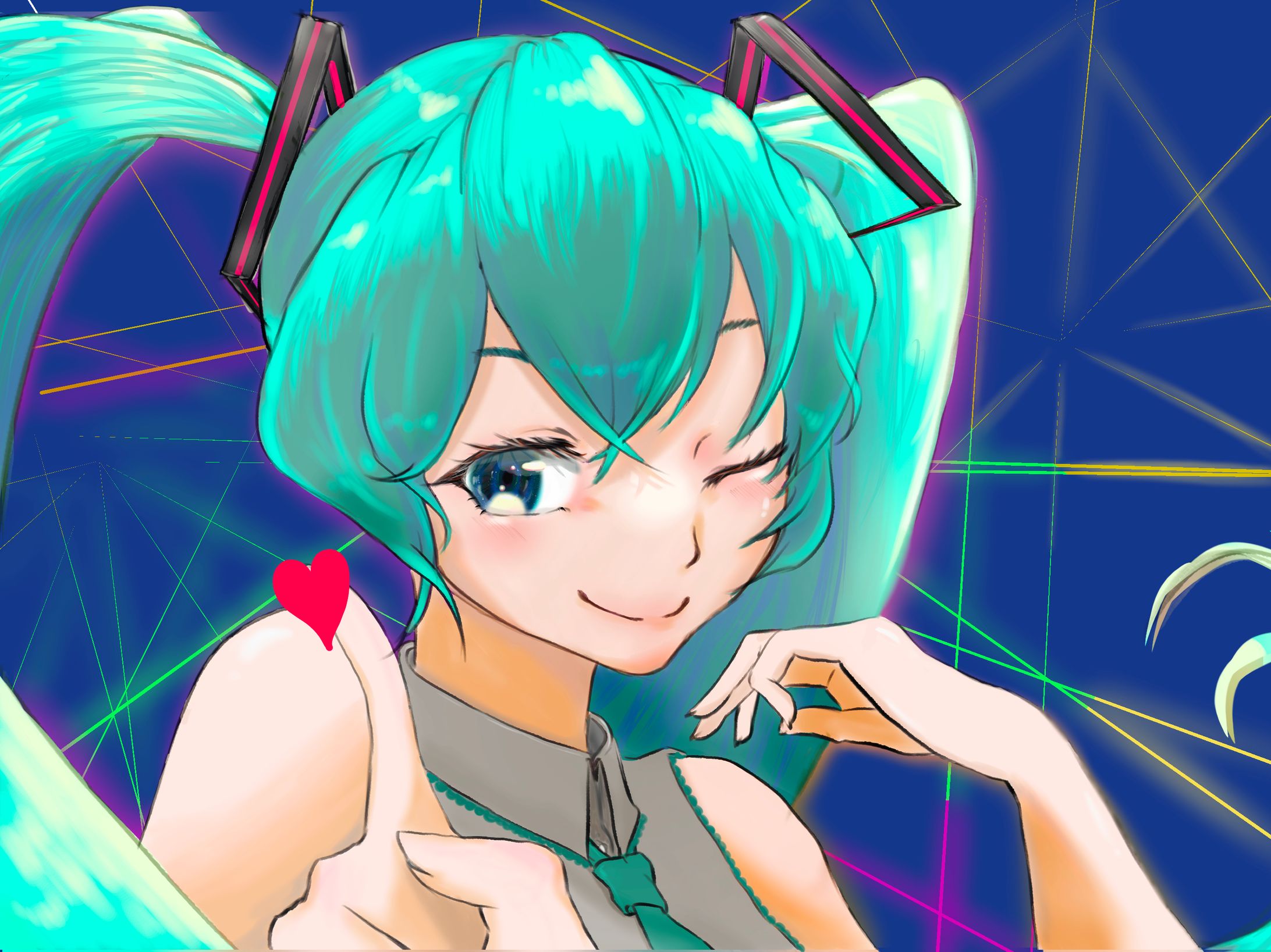 初音ミク　-1