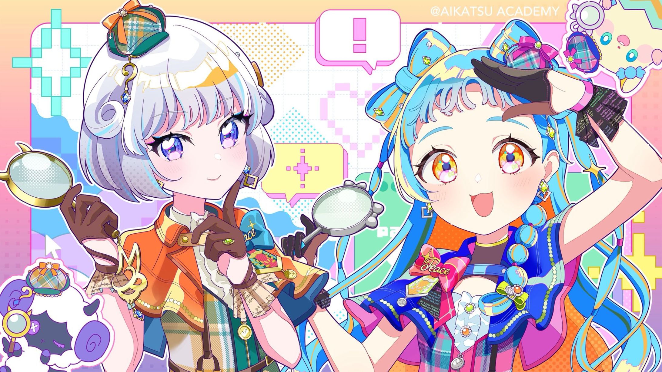 アイカツアカデミー！Peace探偵団☆様「うぃるびー・ざ・めいたんてい！」MVイラスト-1