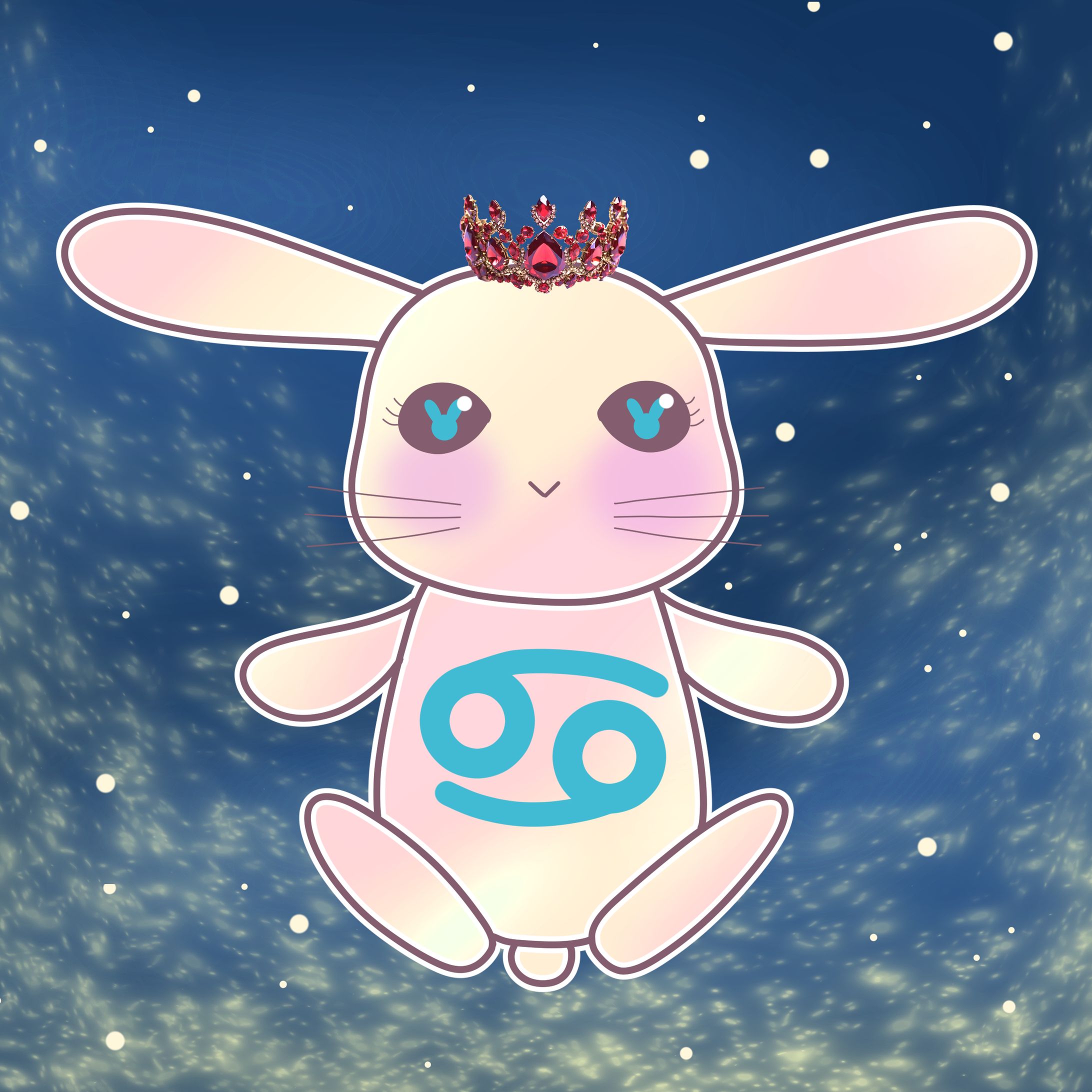 NFT<Zodiac plush rabbit (July)>-1