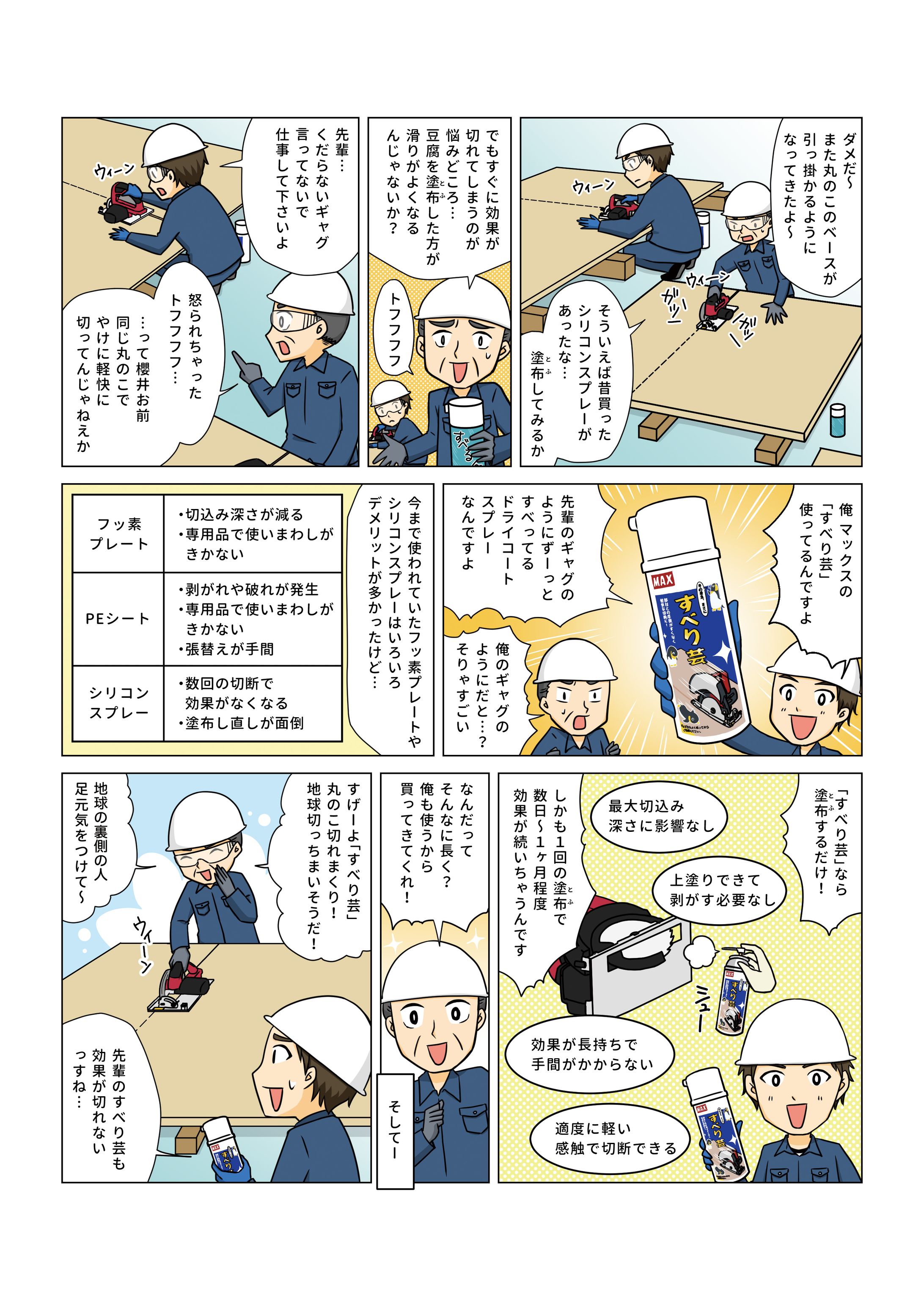 【マックス株式会社様】チラシ用漫画-1