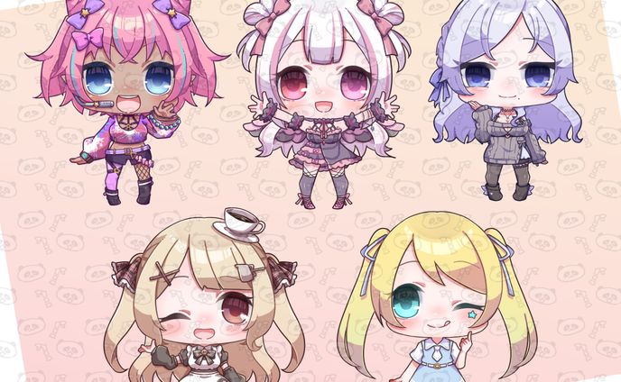 グッズ用ちびキャラ【依頼絵】