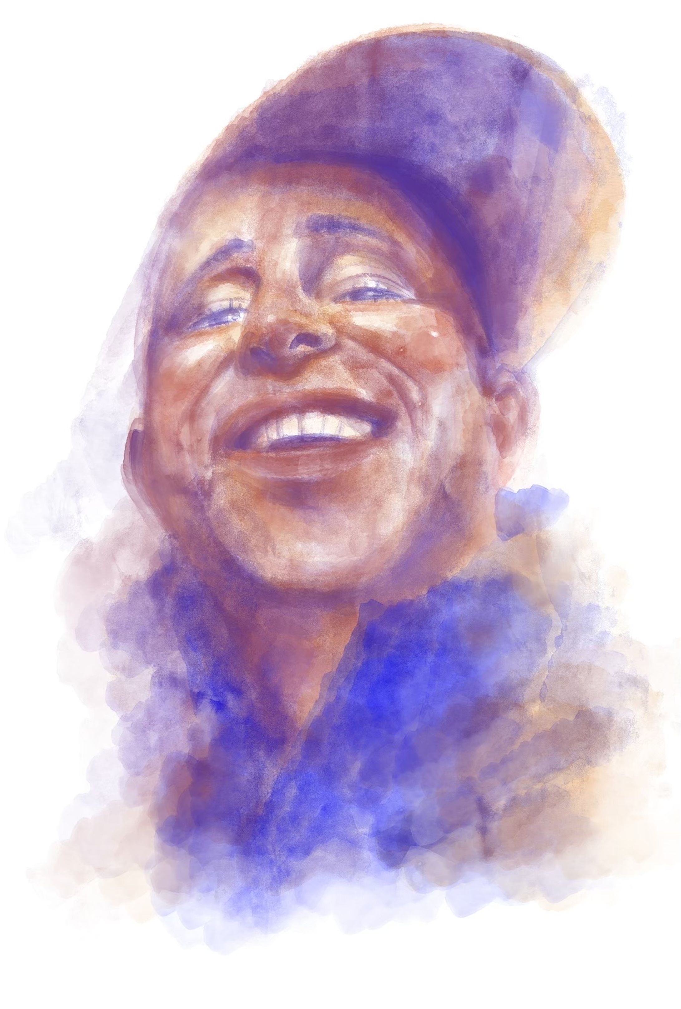 似顔絵 水彩風-1