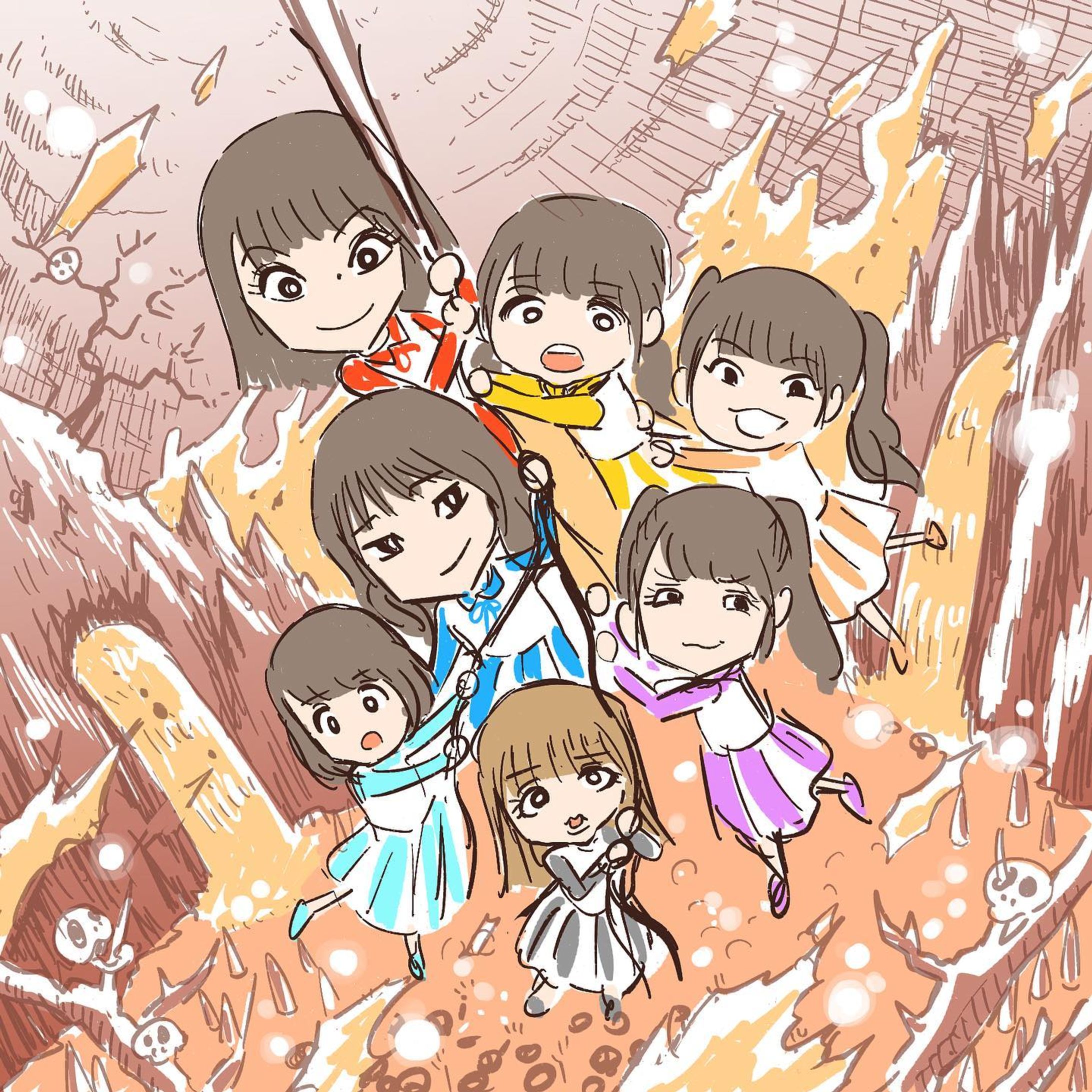 Archive⠀
posted at⠀2021.6
#カミングフレーバー 
#かみふれ！
アルバムジャケットイラスト
ボツ案
#野村実代 
#大谷悠妃 
#中野愛理 
#赤堀君江 
#青海ひな乃 
#鈴木愛菜 
#田辺美月
#TNBwork#illustration #illust #mangaart #drowingart #drowings #girl #イラスト #イラストグラム #女の子 #女の子イラスト #ガールズイラスト-1