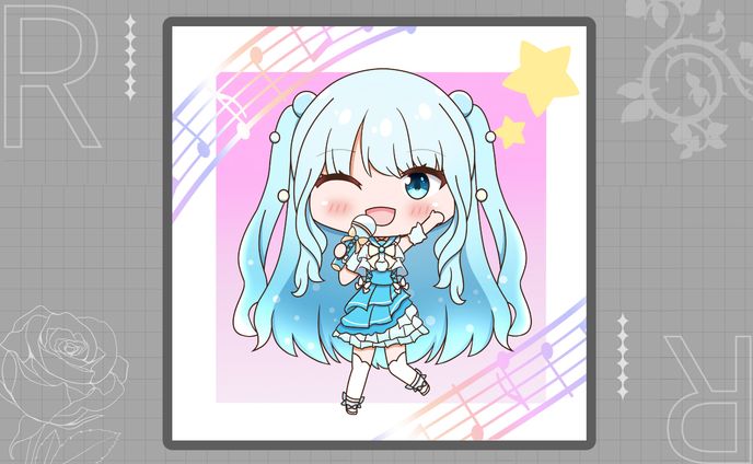 リスナー様依頼　夏宮らむねさんアイドル衣装