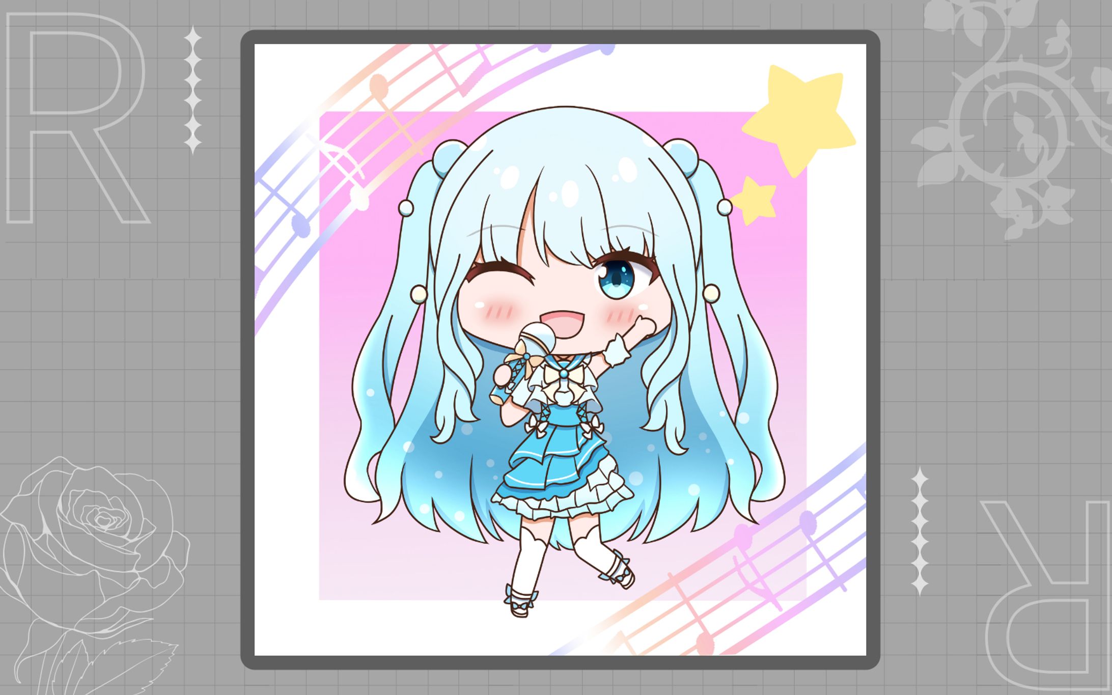 リスナー様依頼　夏宮らむねさんアイドル衣装-1