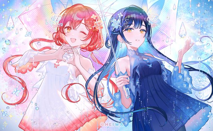 VTuberハルルナ様 6月EDイラスト