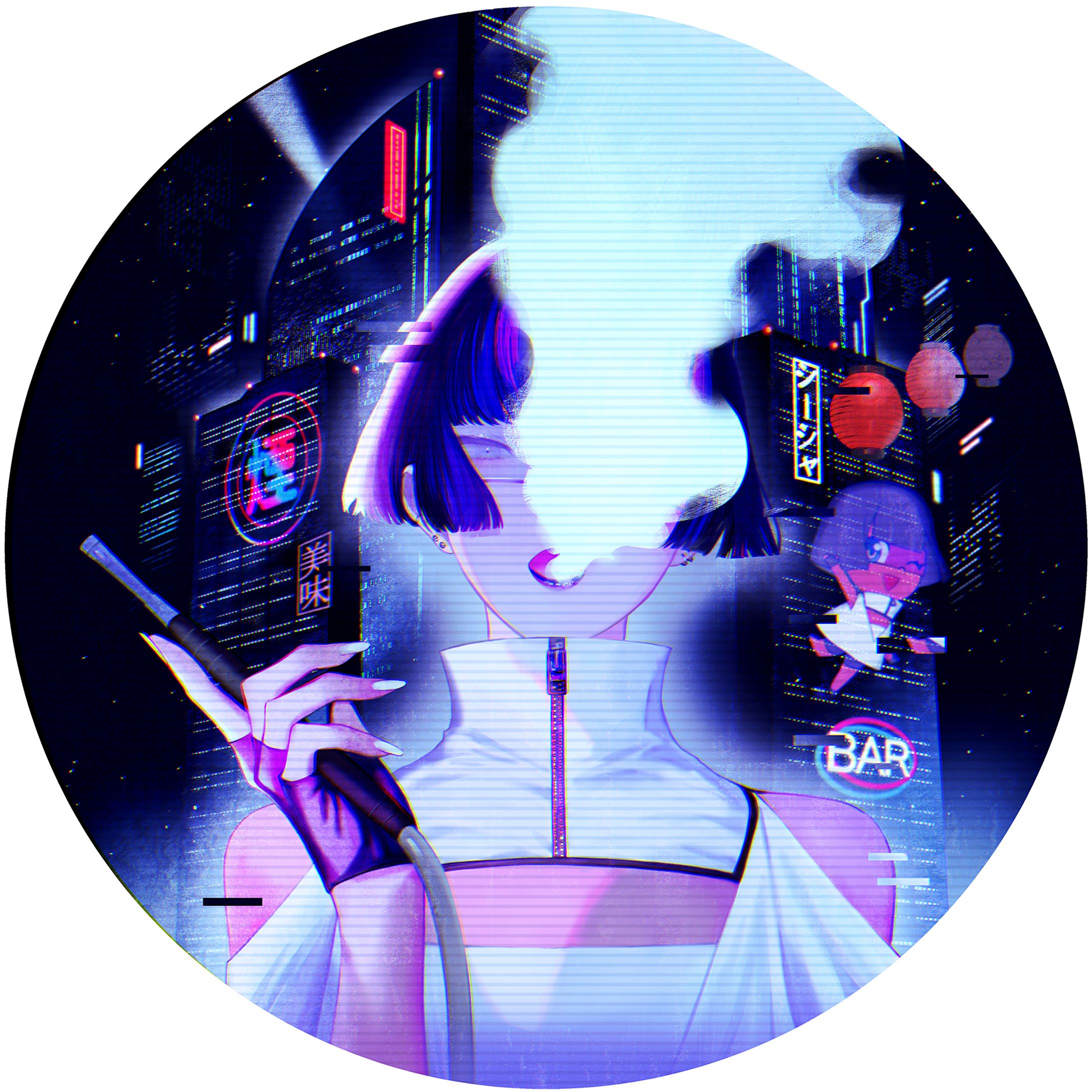 【シーシャ&バーMATEREAL様】看板イラスト-1