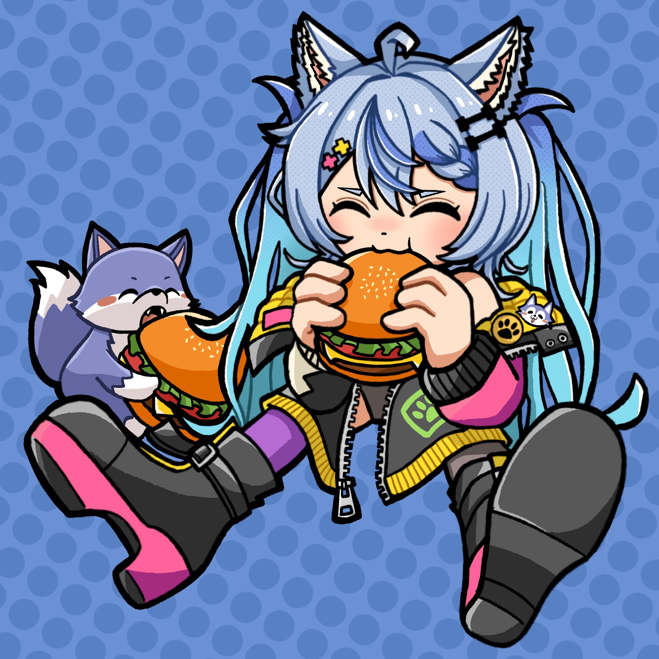 音狼ビビ様 skebイラスト 2024-1