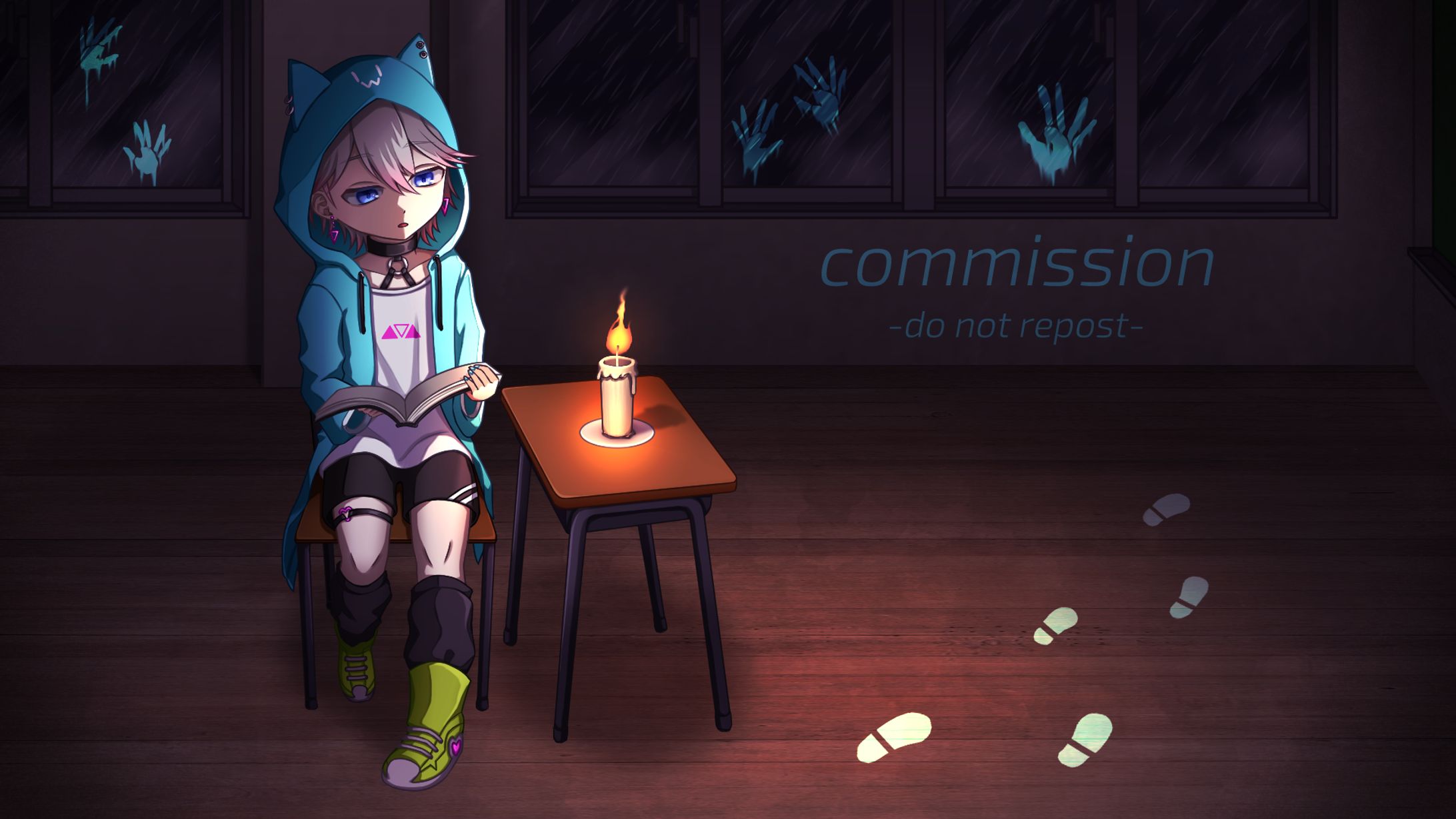 【仕事絵】イチジクのタルト様 怪談朗読イラスト-1