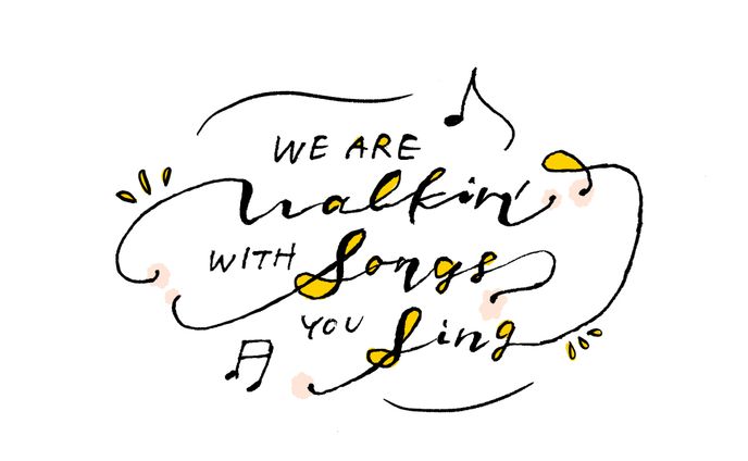 "Walkin’ with a song(歌を抱えて)"