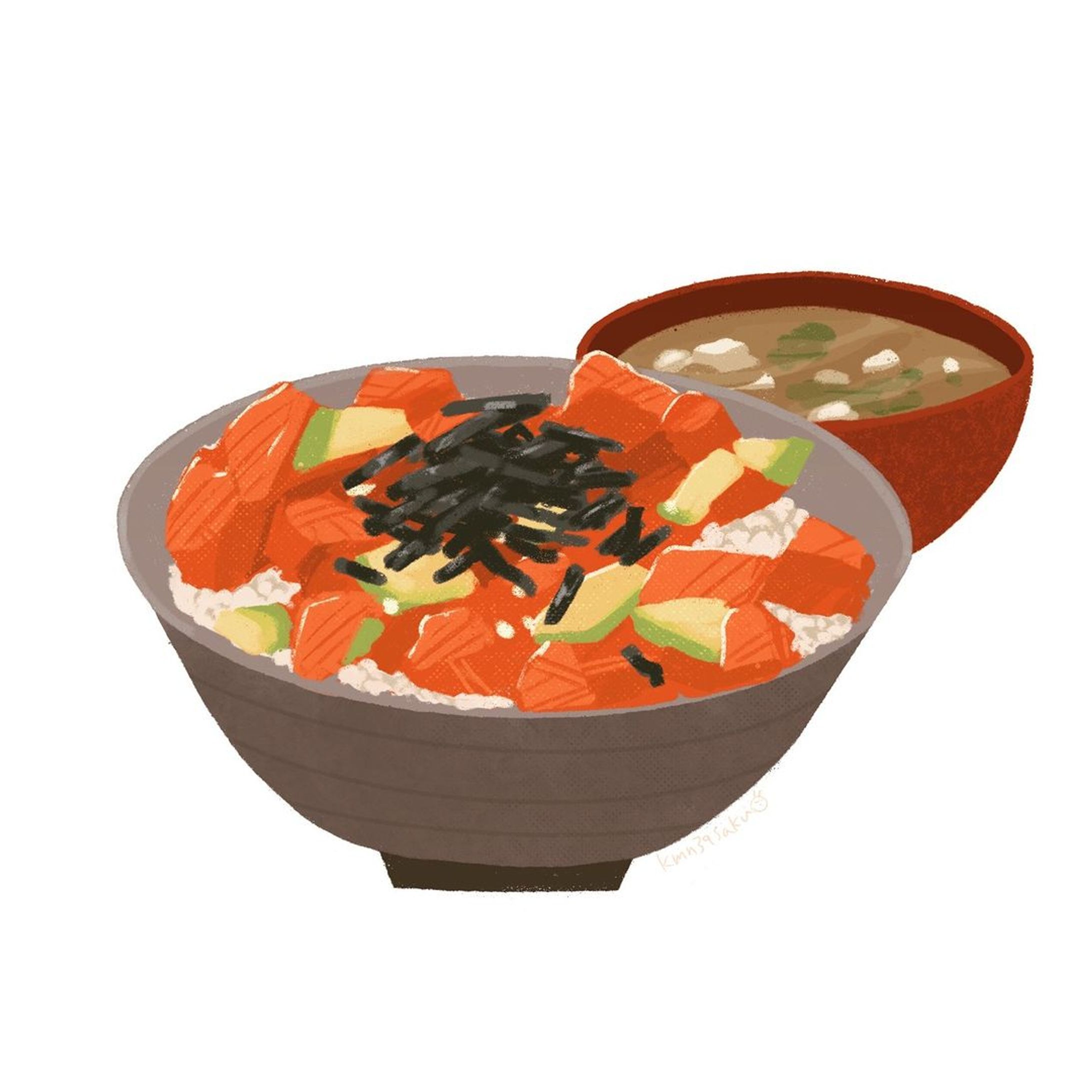 サーモンアボカド丼-1