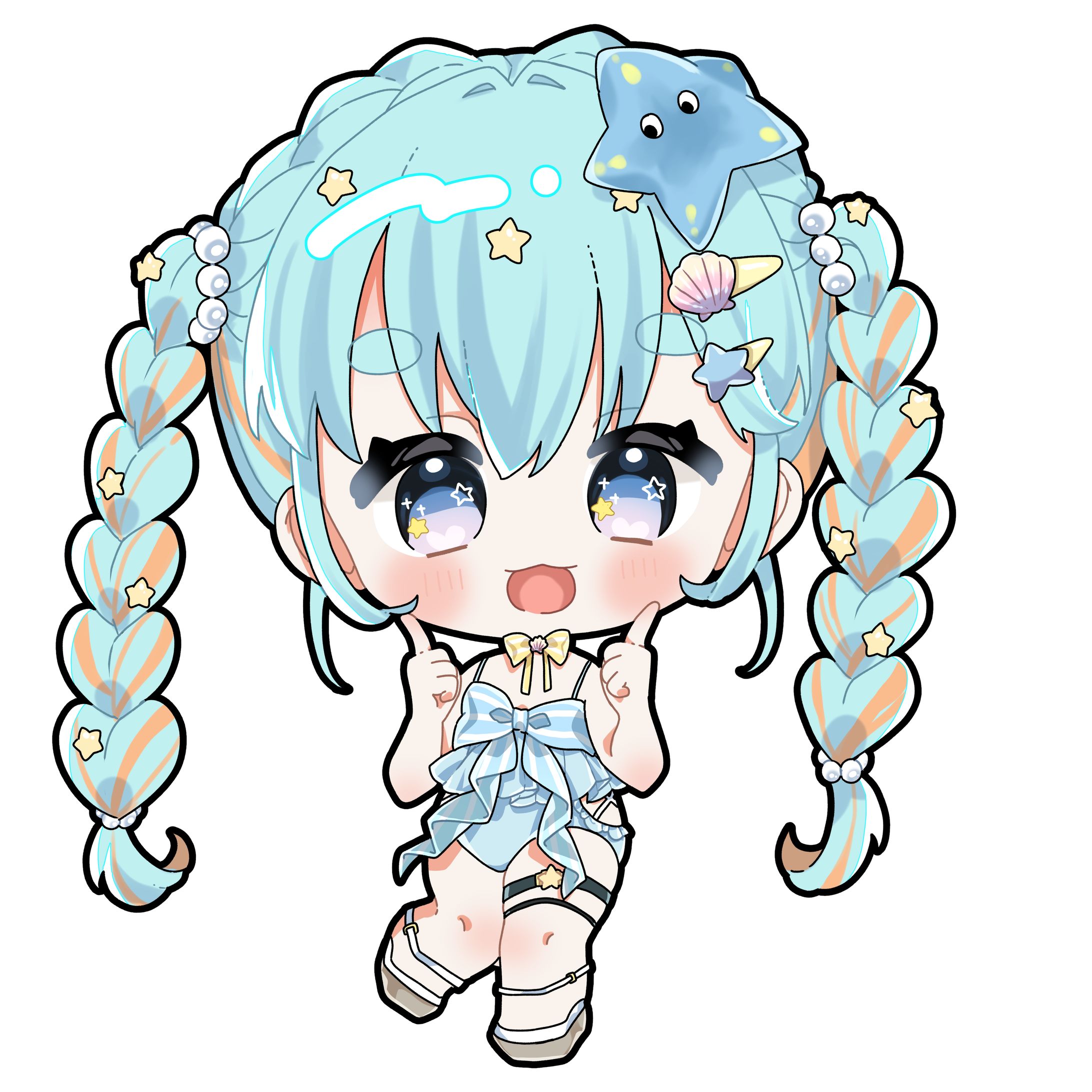 糸巻ヒトデ様　ミニキャラ-1