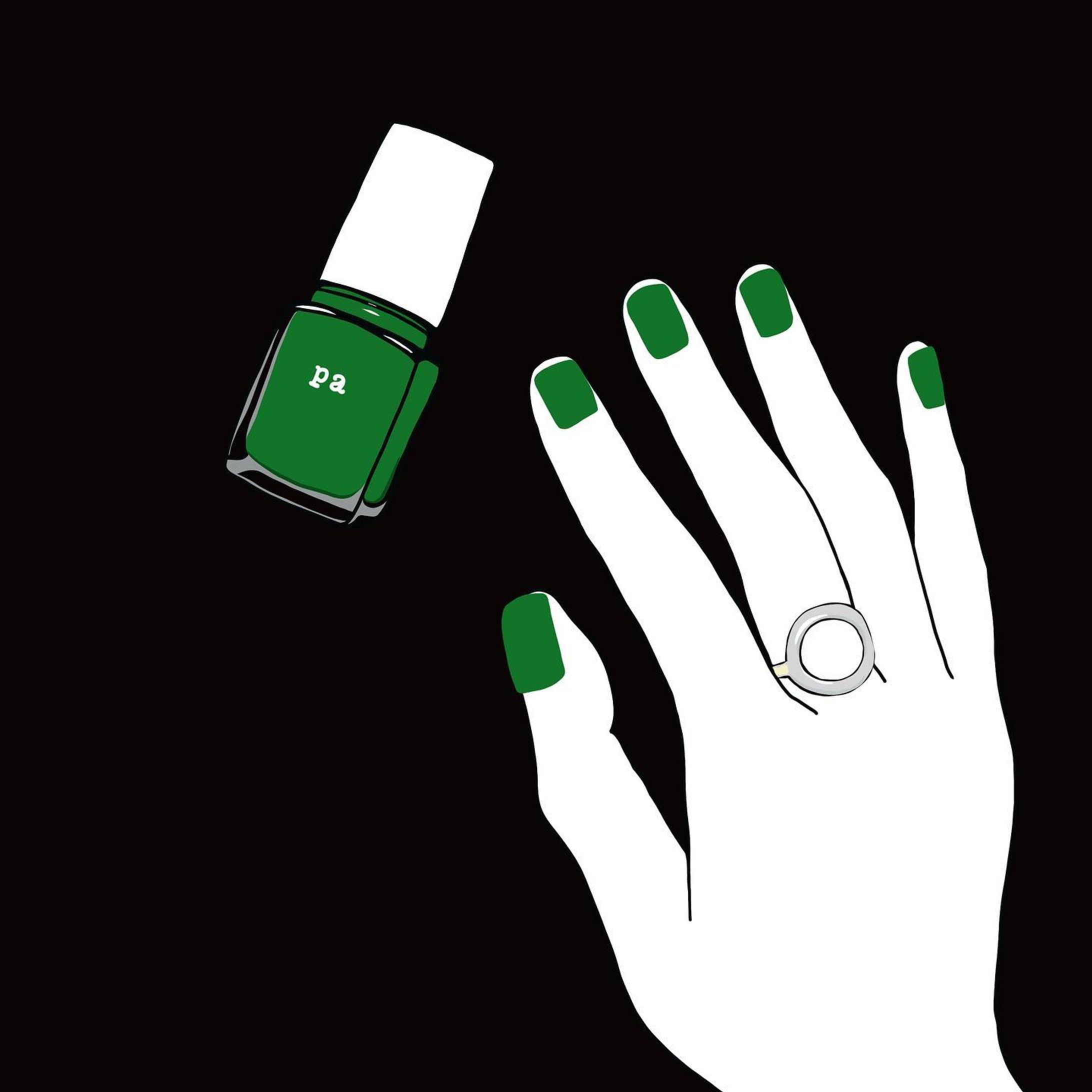 -
3:pa S058

Bottega Green💚💚💚💚
今年の夏らしい色。
ネイルで取り入れている人を見て
お洒落だなぁと思ったけれど
私はセルフネイル派。
こんな鮮やかなグリーンあるかなぁ、、と
ドラッグストア行脚。見つかりましたよ、奥さん！
くぼた調べですと一番近いので
セルフネイル派のみなさま是非💚💚💚💚

#bottegaveneta #bottegagreen #pa #nailcolours  #philippeaudibert #newbottega #bottegawallet #paネイル #ドラコス #コスメレビュー #セルフネイル派 #ドラッグストア #デパコス #シルバーリング #ボッテガグリーン #ボッテガヴェネタ #ボッテガ #ファッションイラストレーター #ネイルデザイン #カラー診断 #雑誌 #美的 #マキア #美容雑誌 #ギャラリーカフェ #東京ネイルサロン #cosmeticellie-1