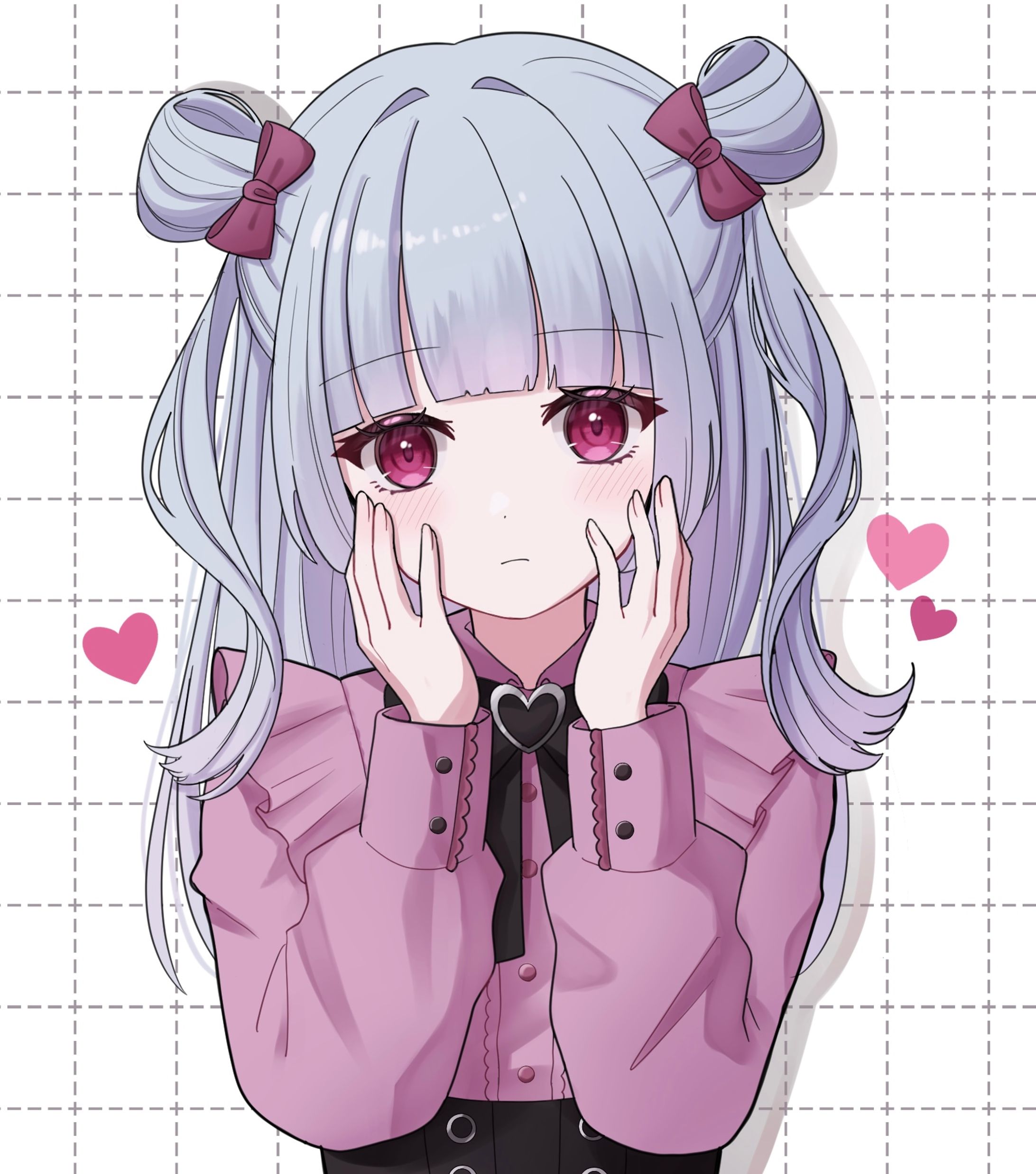 【お仕事】バストアップイラスト-1