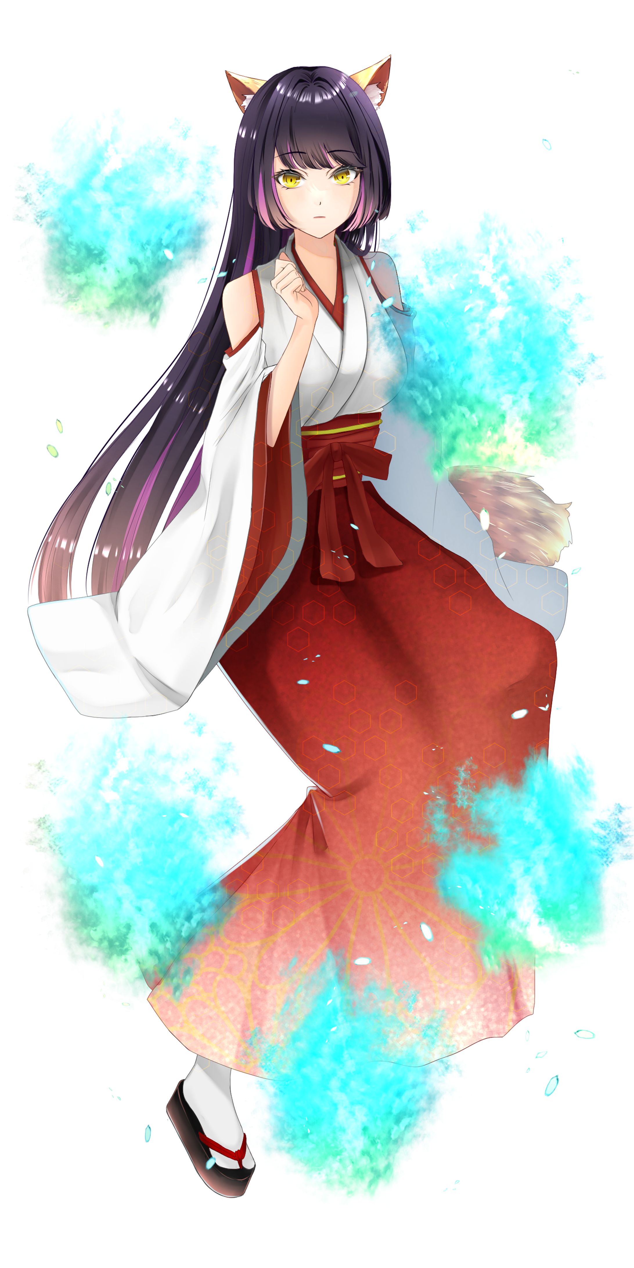 【立ち絵】狐巫女-1