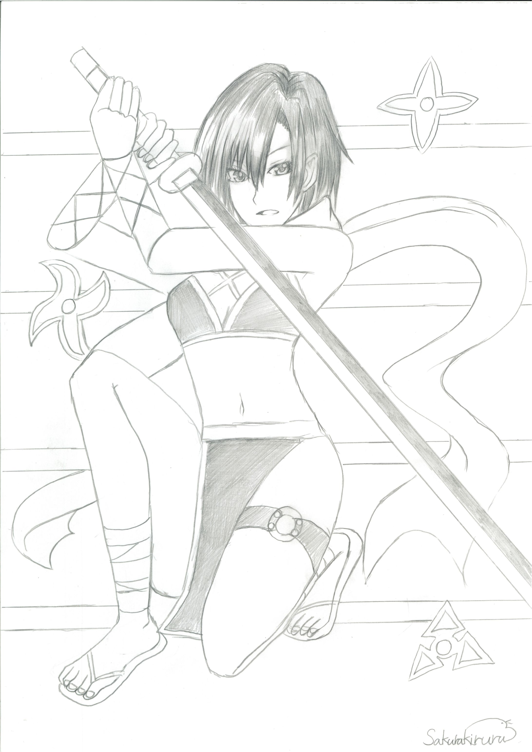 DOGS/BULLETS & CARNAGE（by三輪士郎）くノ一コスプレ(ヤフオク)05/8/6-1