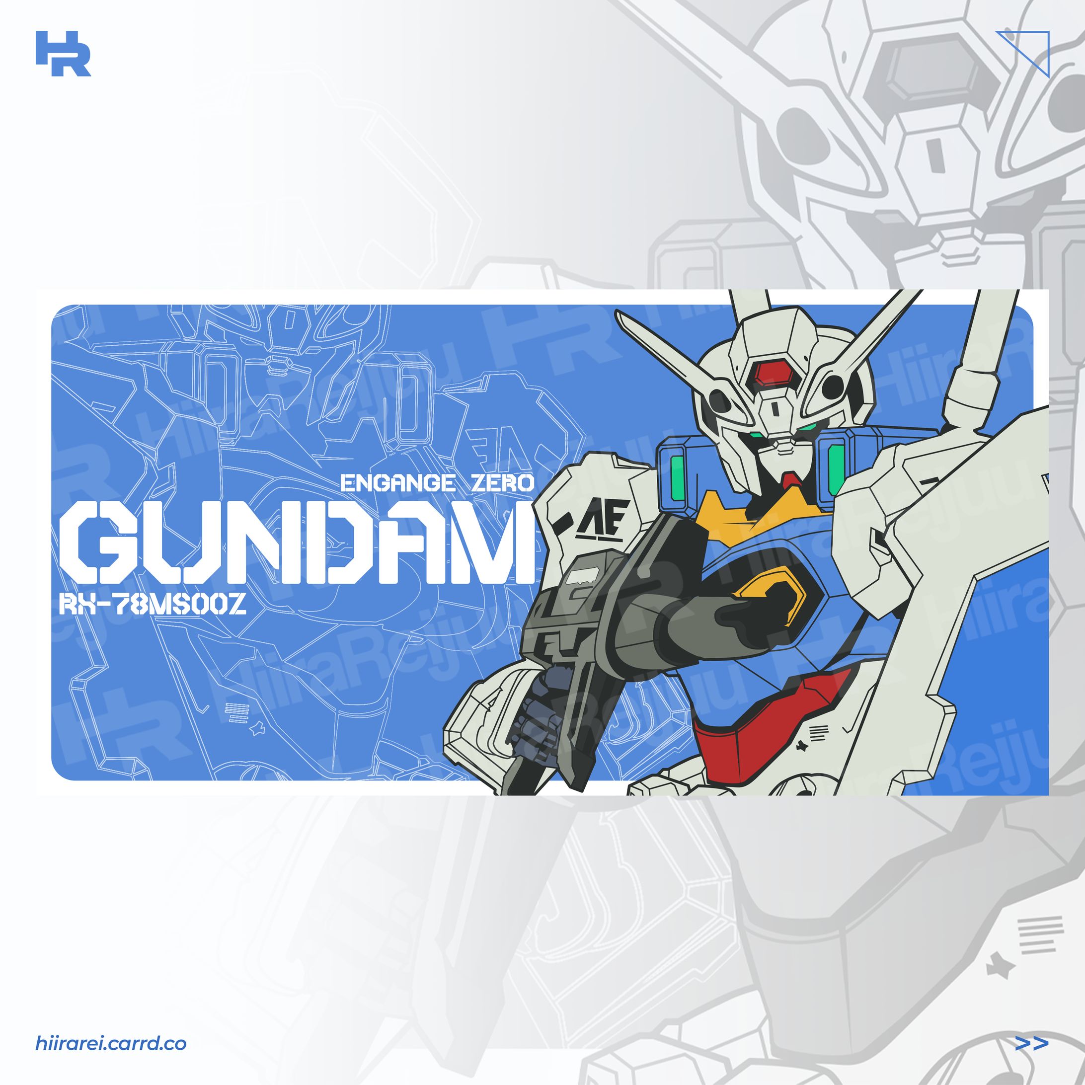 [Deskmat Design] -Engange Zero Gundam-1