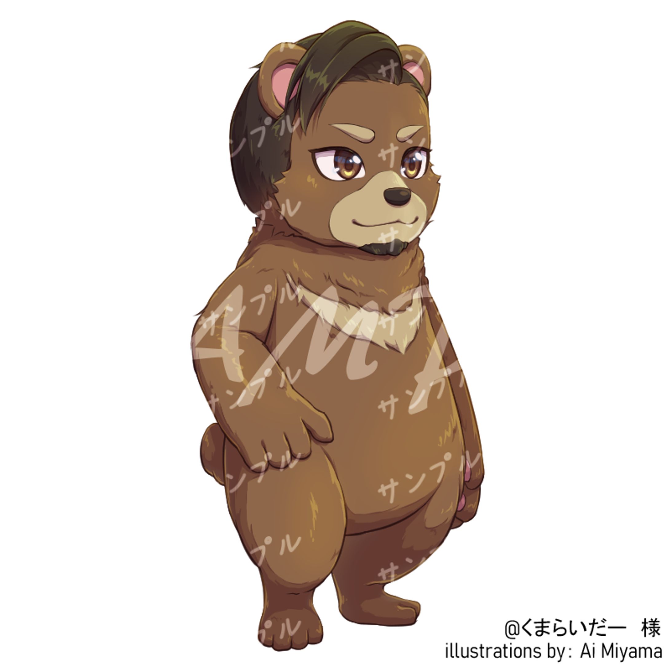 くまらいだーさん立ち絵-1