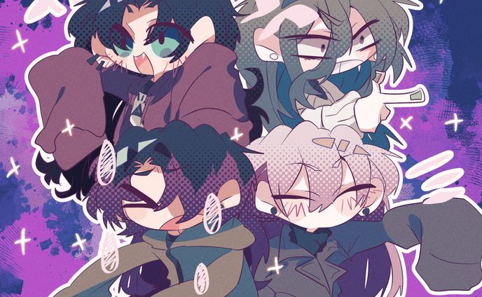 メイド、等身絵