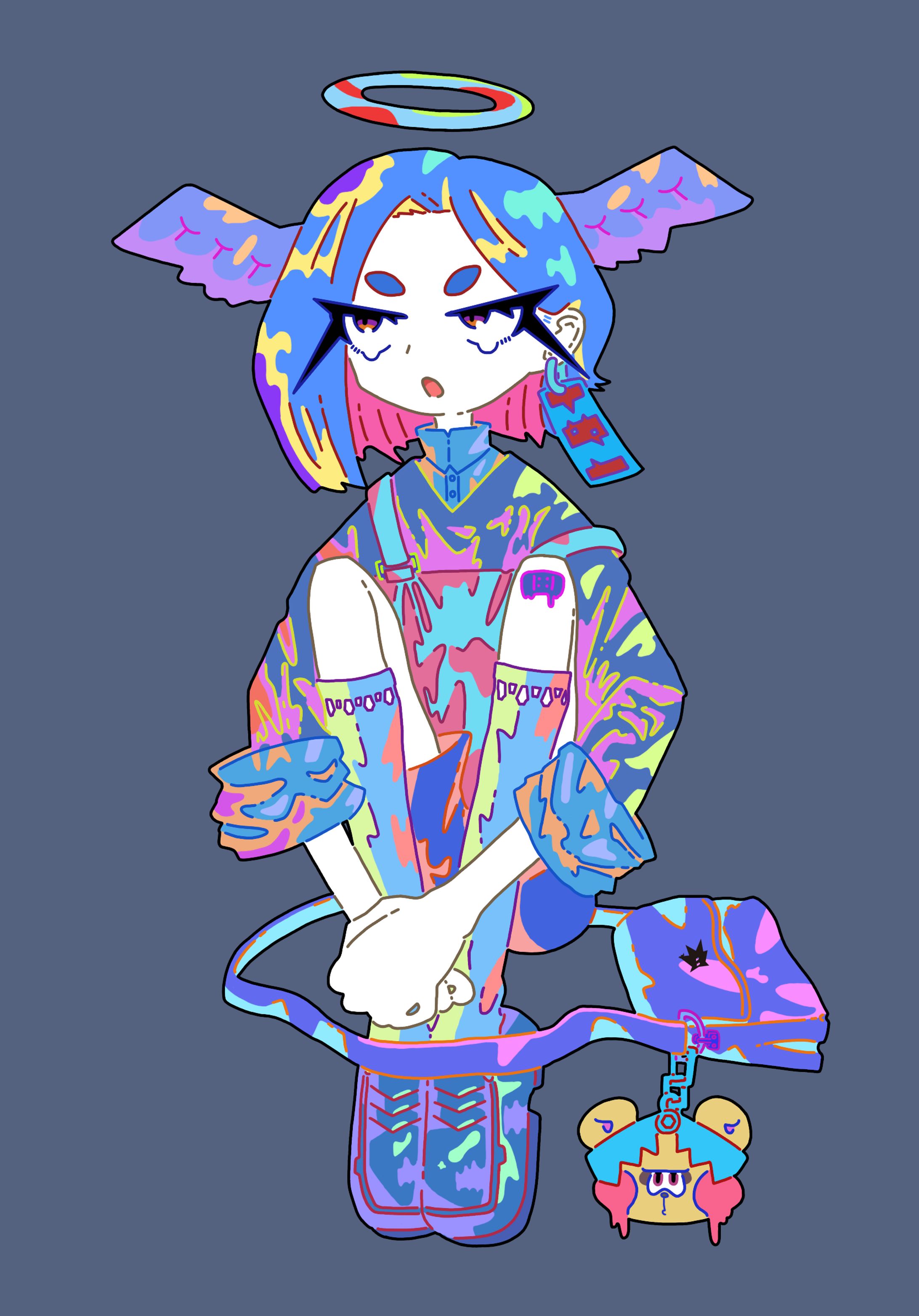 「グラビティブルー」オリジナルイラスト-1