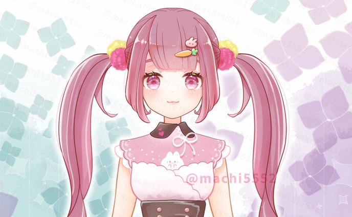 Live2d用パーツ分けイラスト