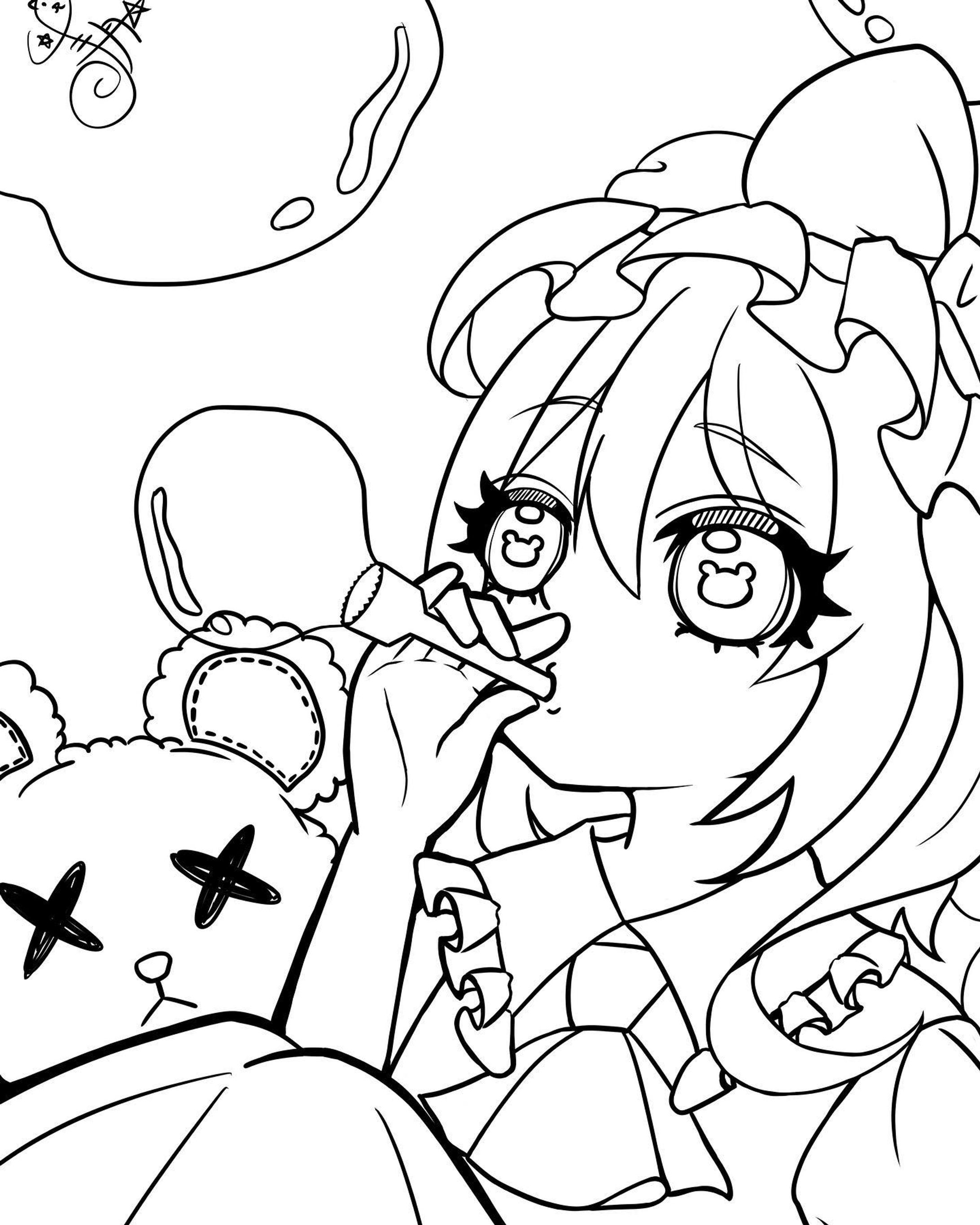 ひとりぼっちは、つまんないの

#フラン
#フランドールスカーレット 
#東方Project
#シャボン玉
#テディベア 
#イラスト好きな人と繋がりたい 
#絵描きさんと繋がりたい-1