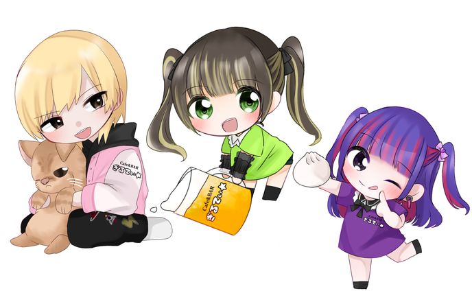 Cafe＆barぎるてぃ アクキーイラスト