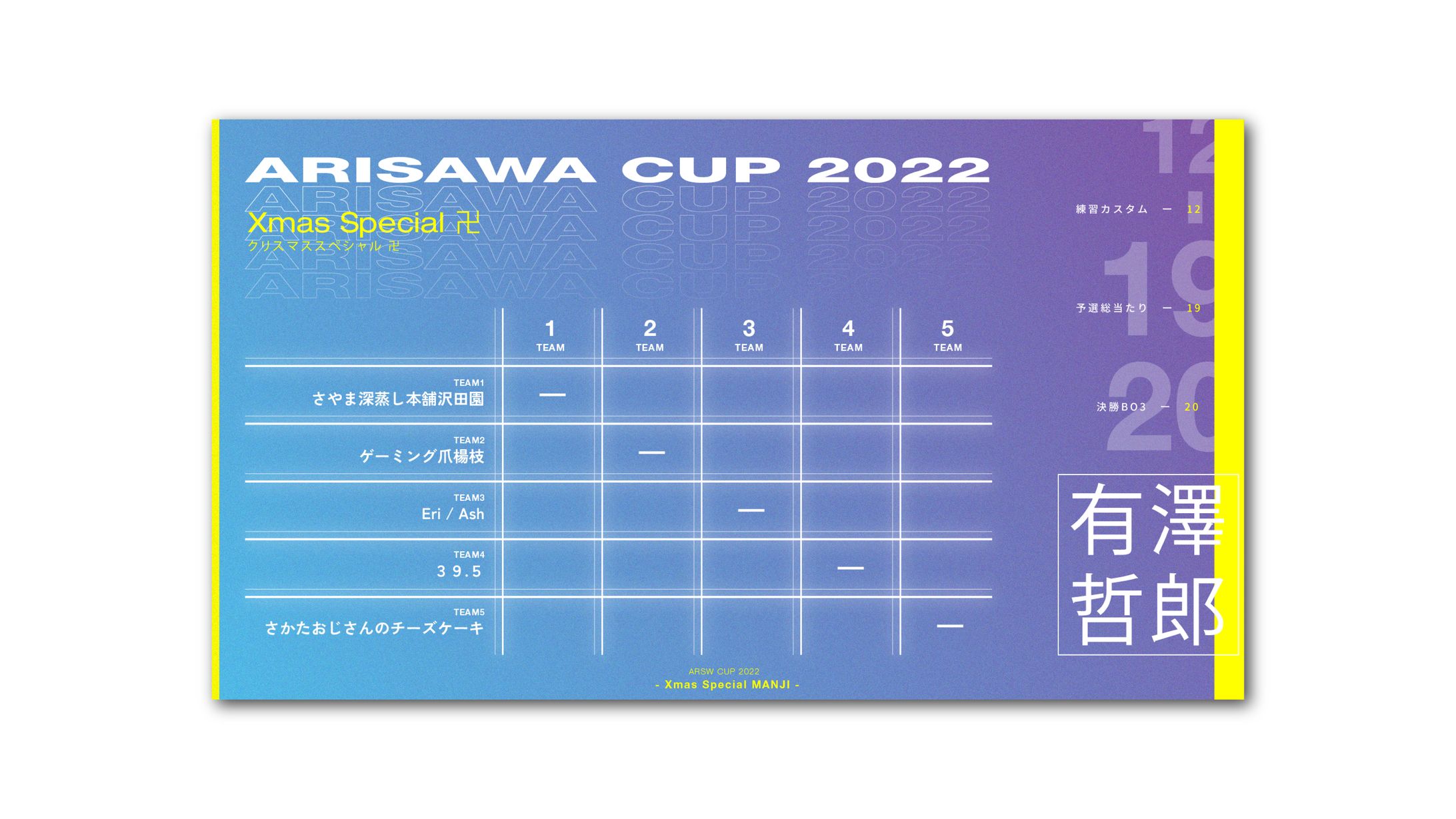 ありさわカップ2022クリスマススペシャル卍-1