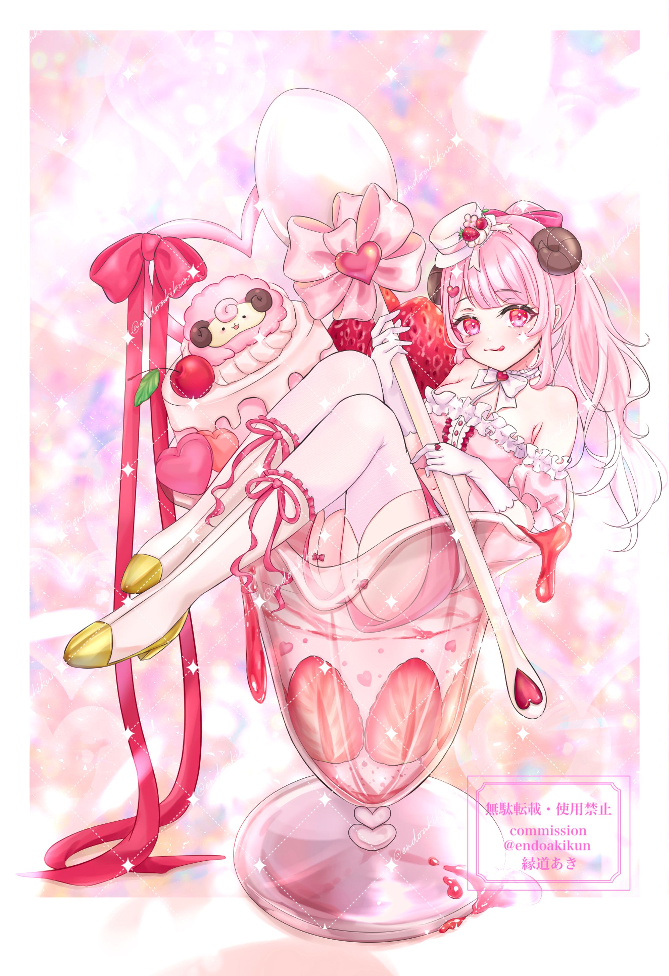 夢乃羊様　一枚絵-1