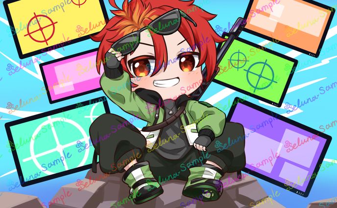 ミニキャライラスト_朝活王シュナ様