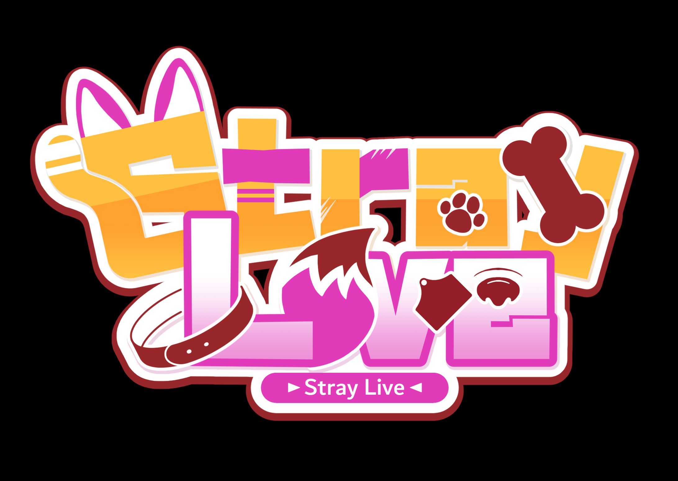 【SKIMAご依頼】桃猫愛夢さま：VTuberグループ「Stray Live」ロゴ-1