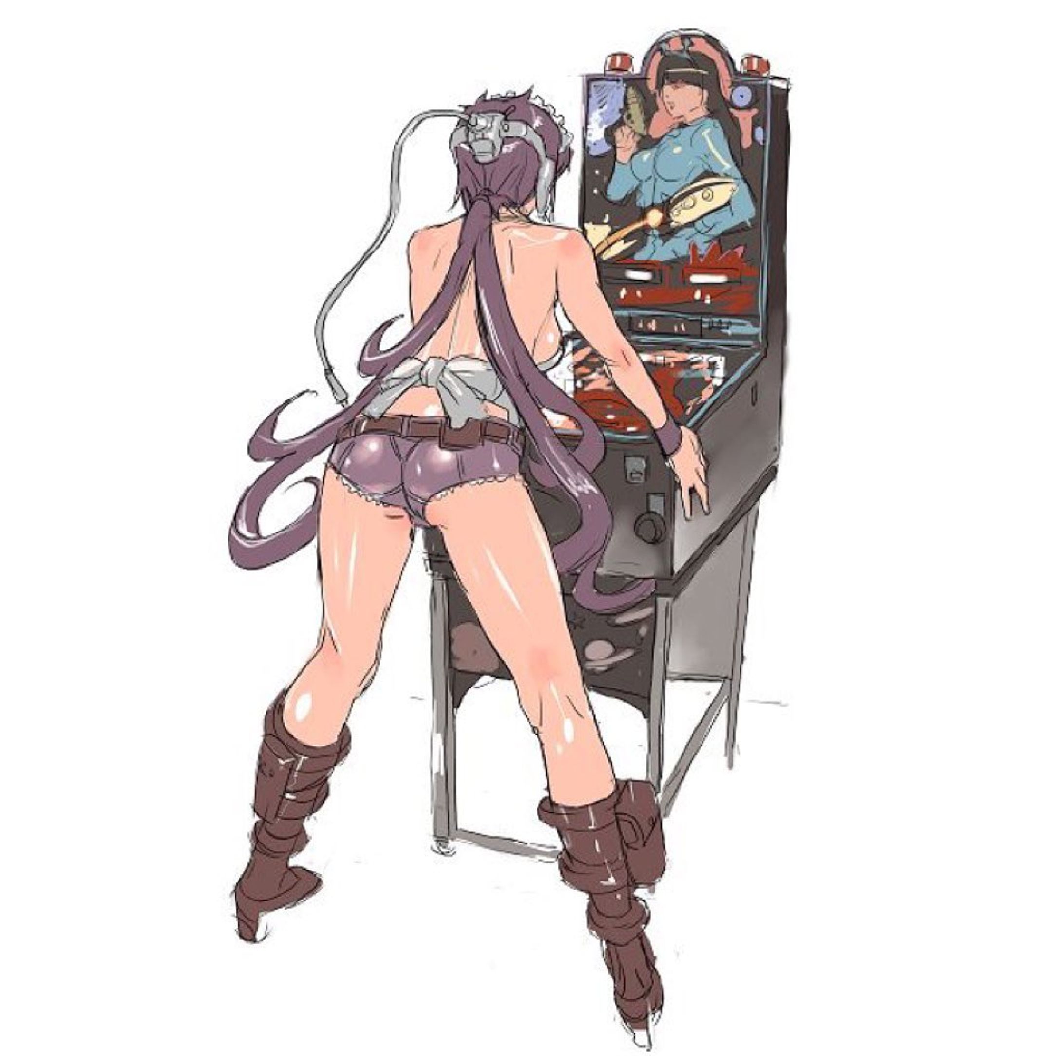 ちょっときわどいかな？😅
ヤバそうなら消します

#illustration #drawing #art #pinball #originalcharacter #イラスト #オリジナルキャラクター #ピンボール #spacymaidmeika #スペーシーメイドメイカ-1