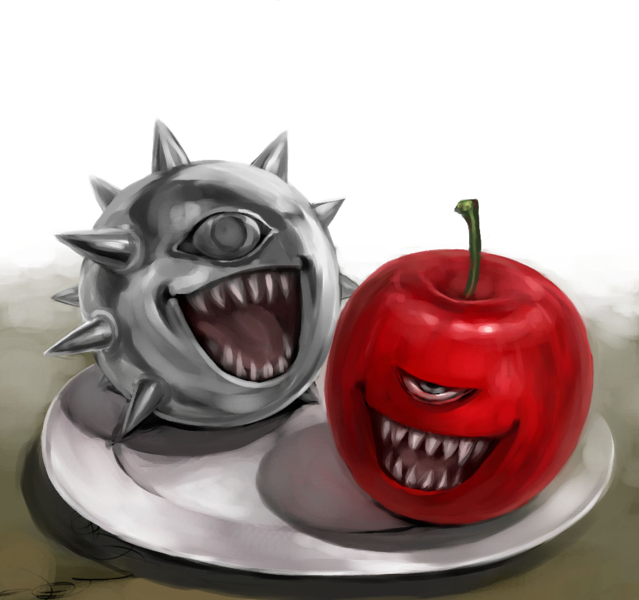 リビングハンマーとエビルアップル-1