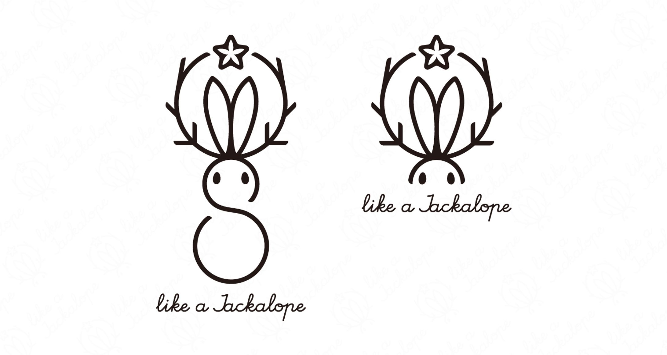 【Logo】個人サークル「like a Jackalope」」-1