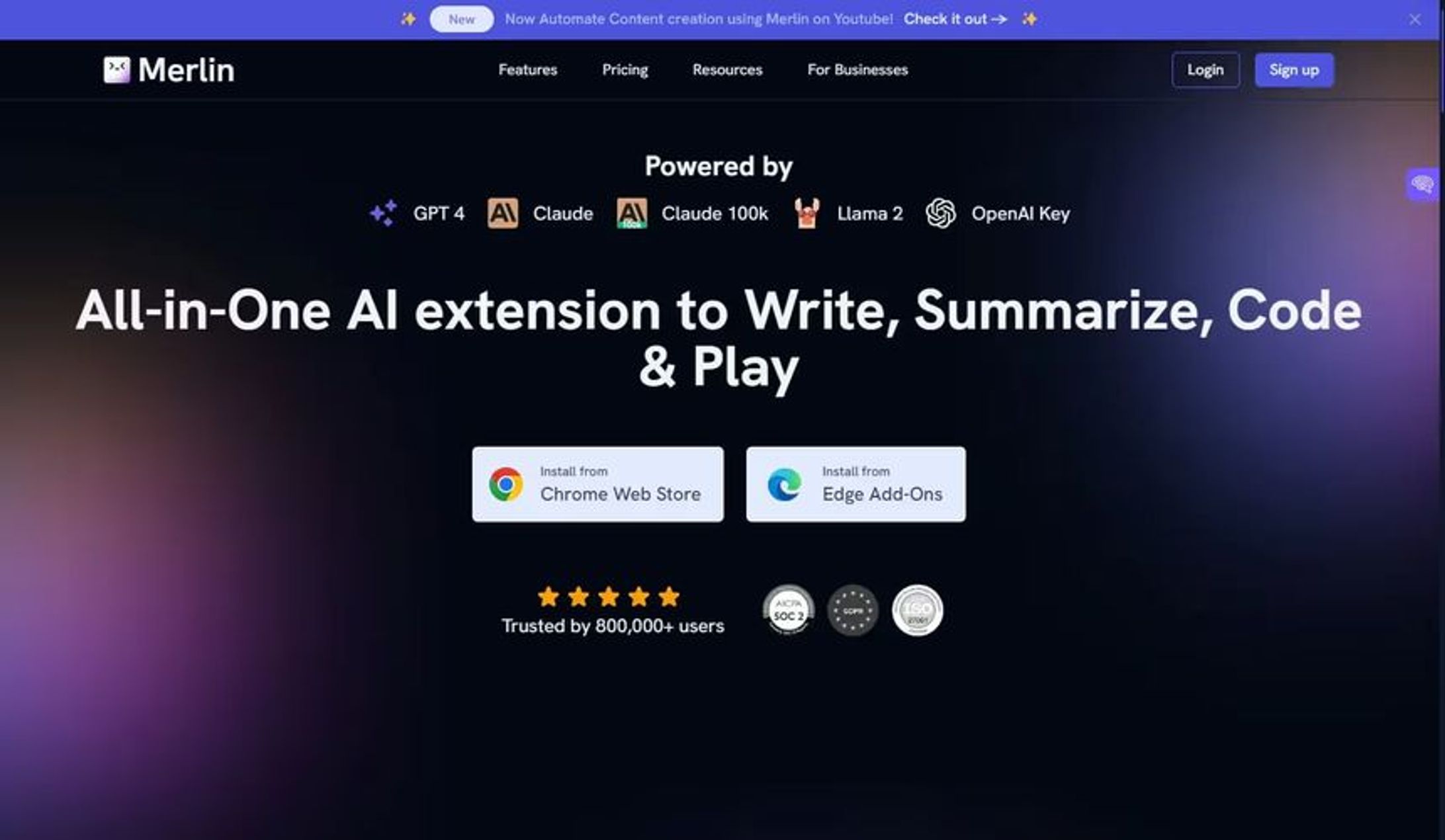 Merlin AI all in one AI's Claude, chatGPT and more-1
