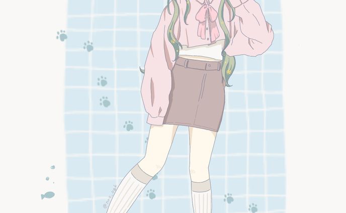 猫耳をつけた女の子