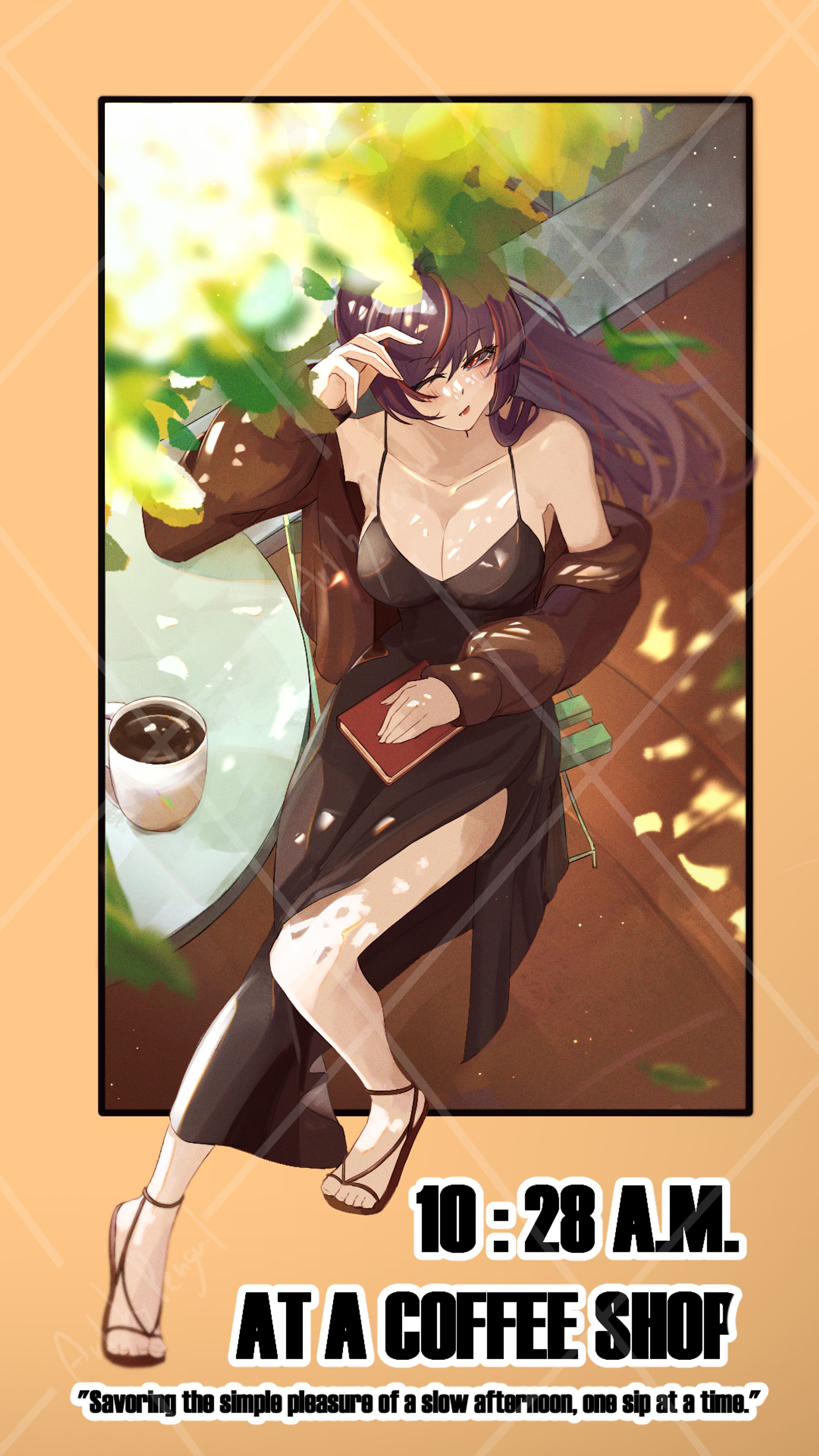 At the coffee shop.-1