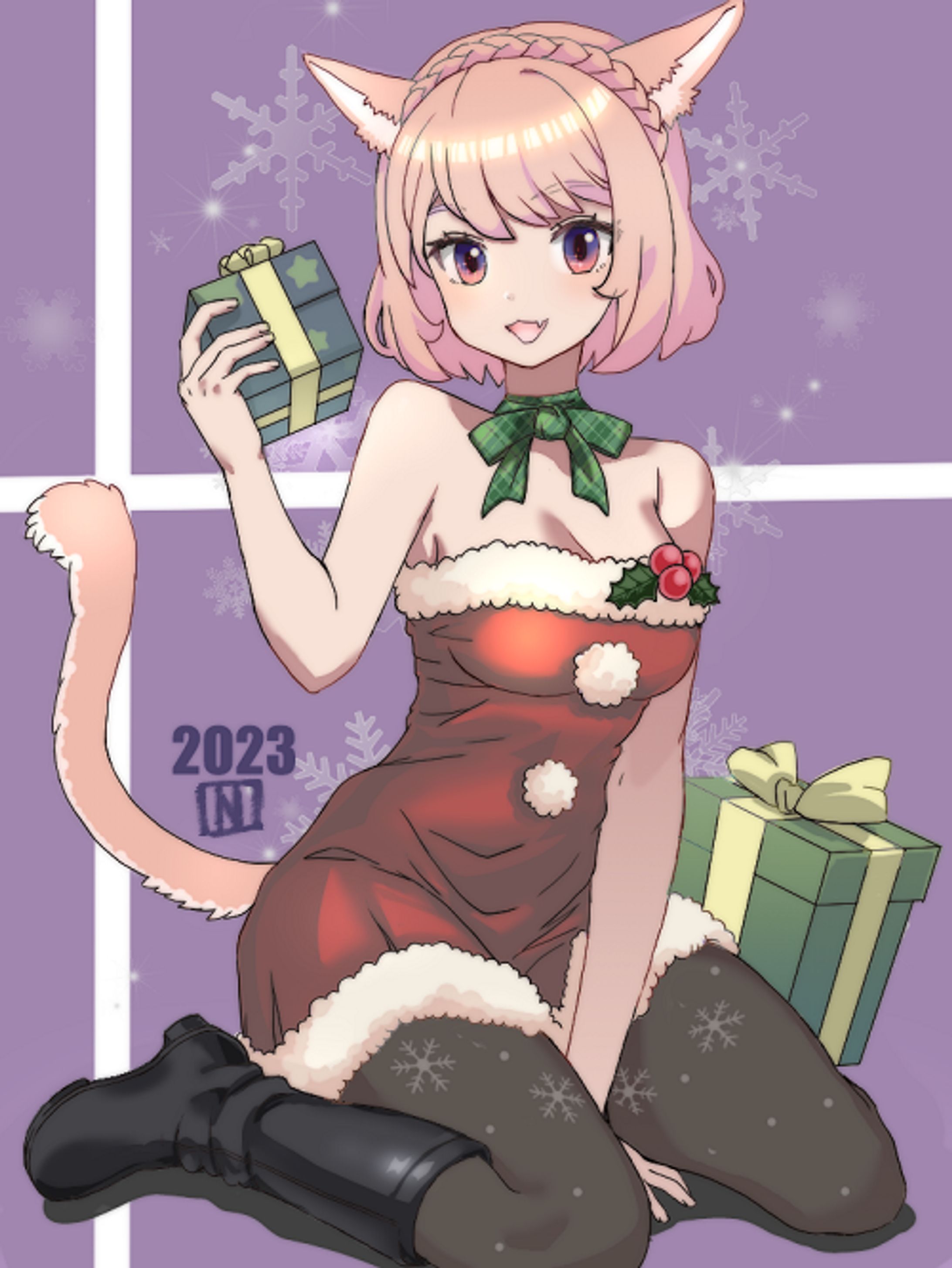 FF14 クリスマスミコッテ-1