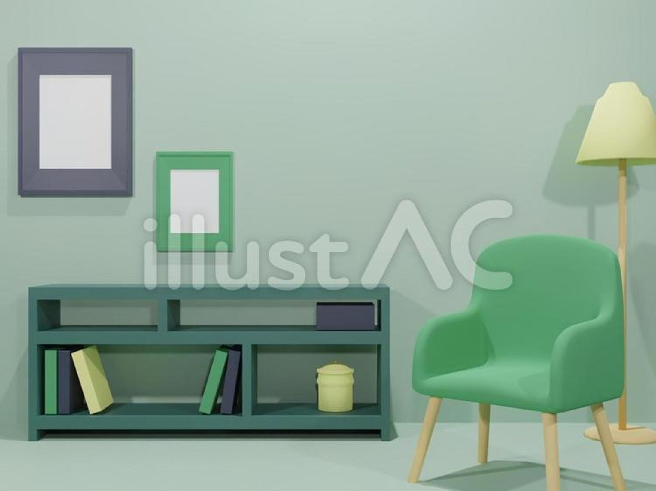 3Dモデル 部屋-1