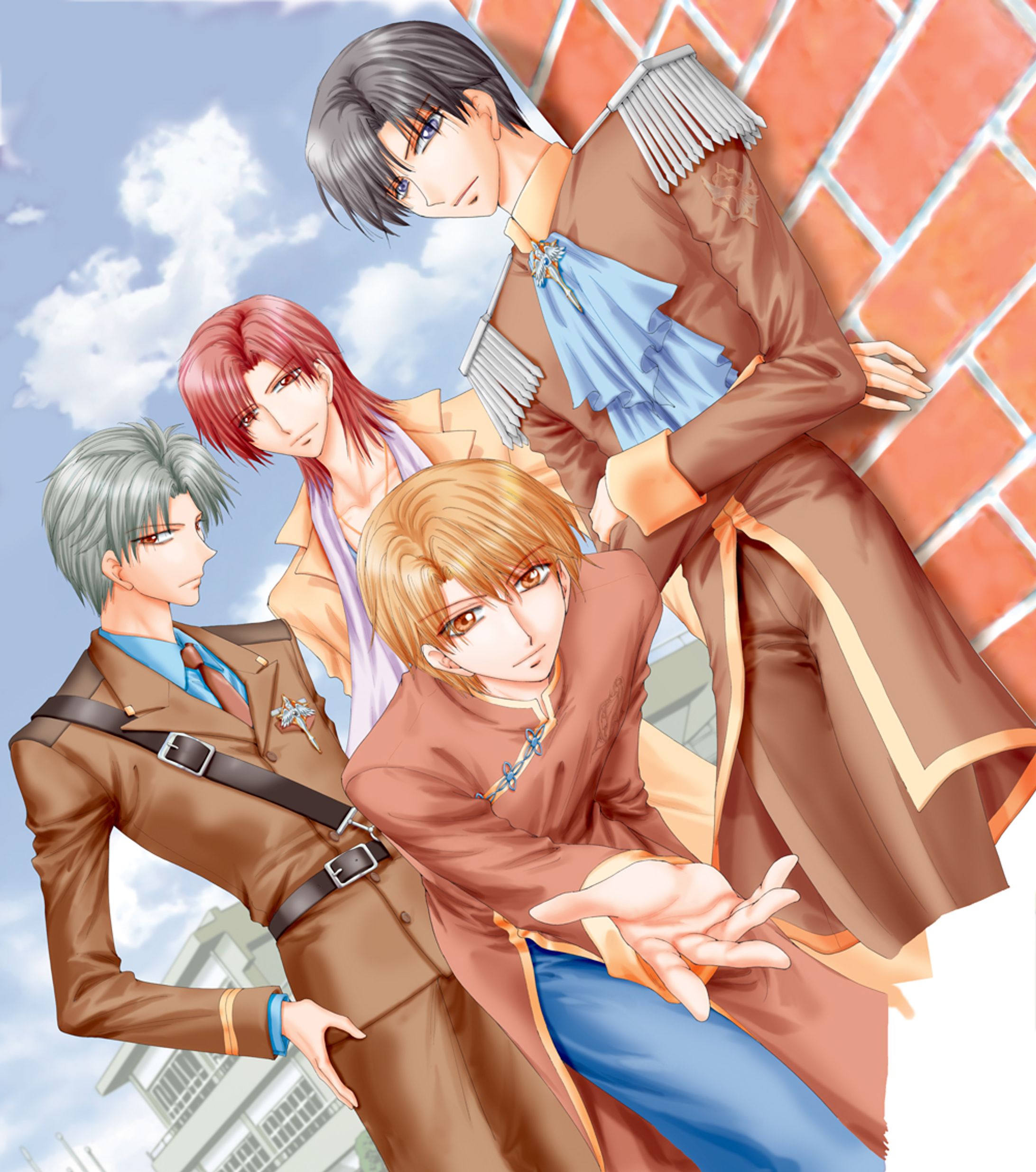 少女漫画二次創作アンソロ表紙(女性向)-1