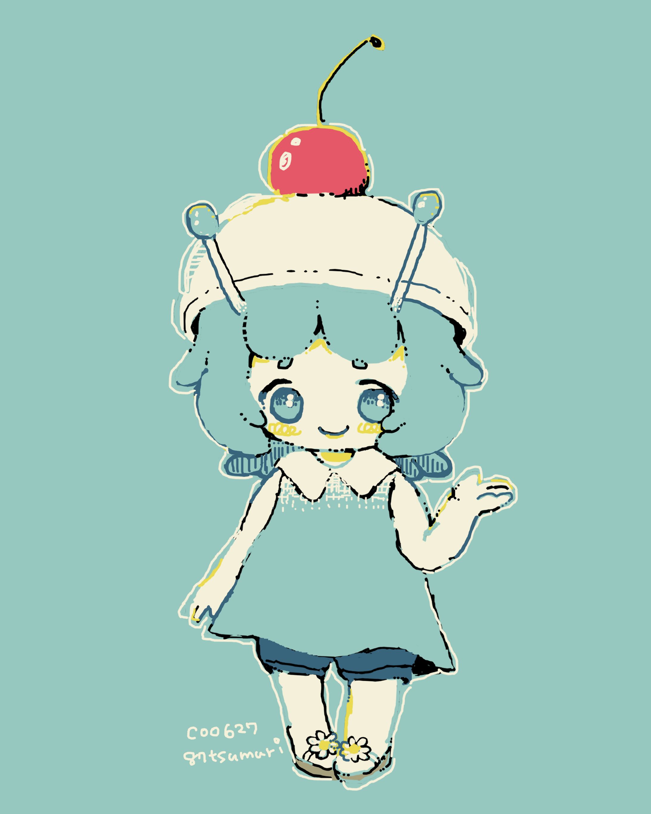 🩵🍨🍒アイスフロート-1