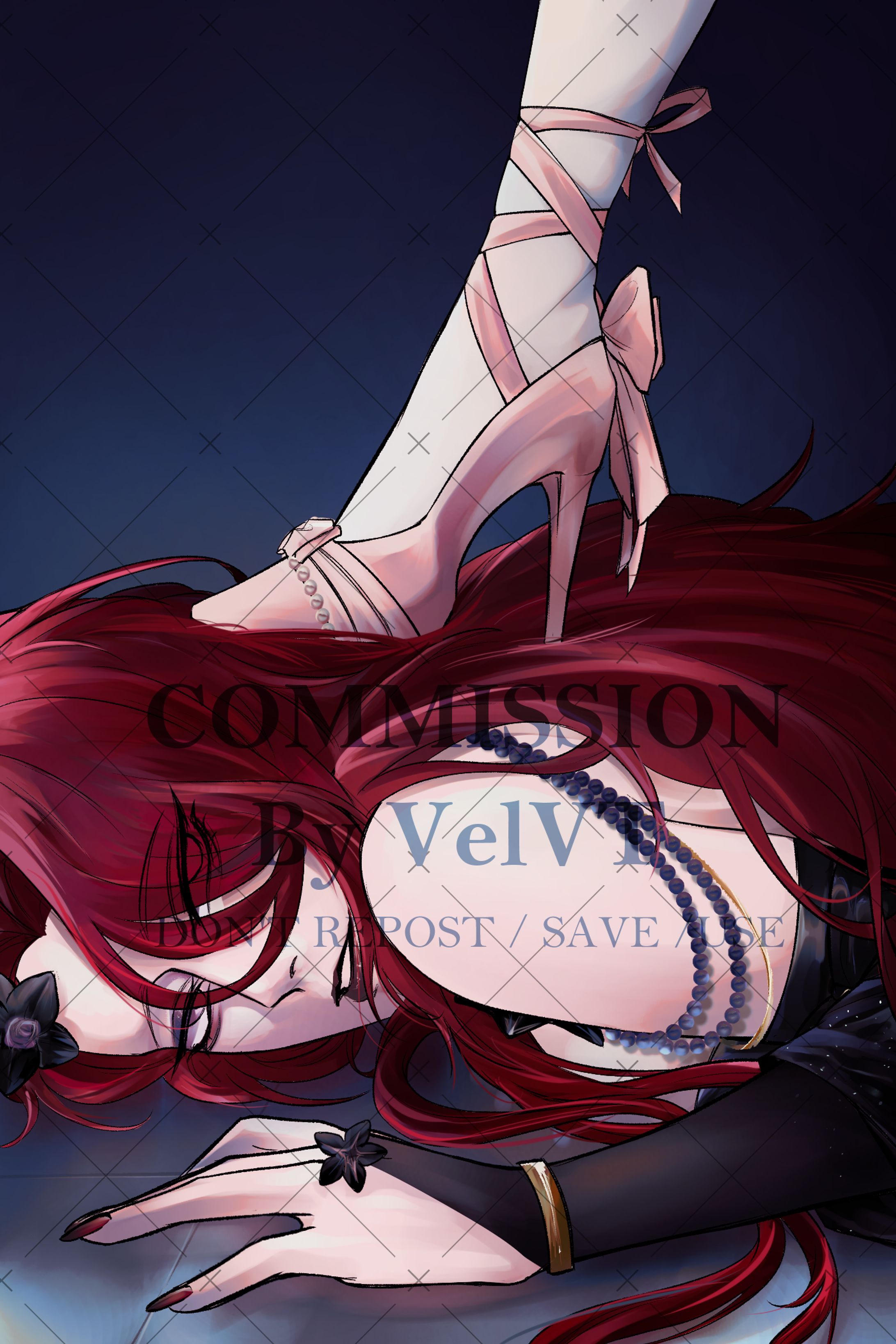 Commission line art + full color-1