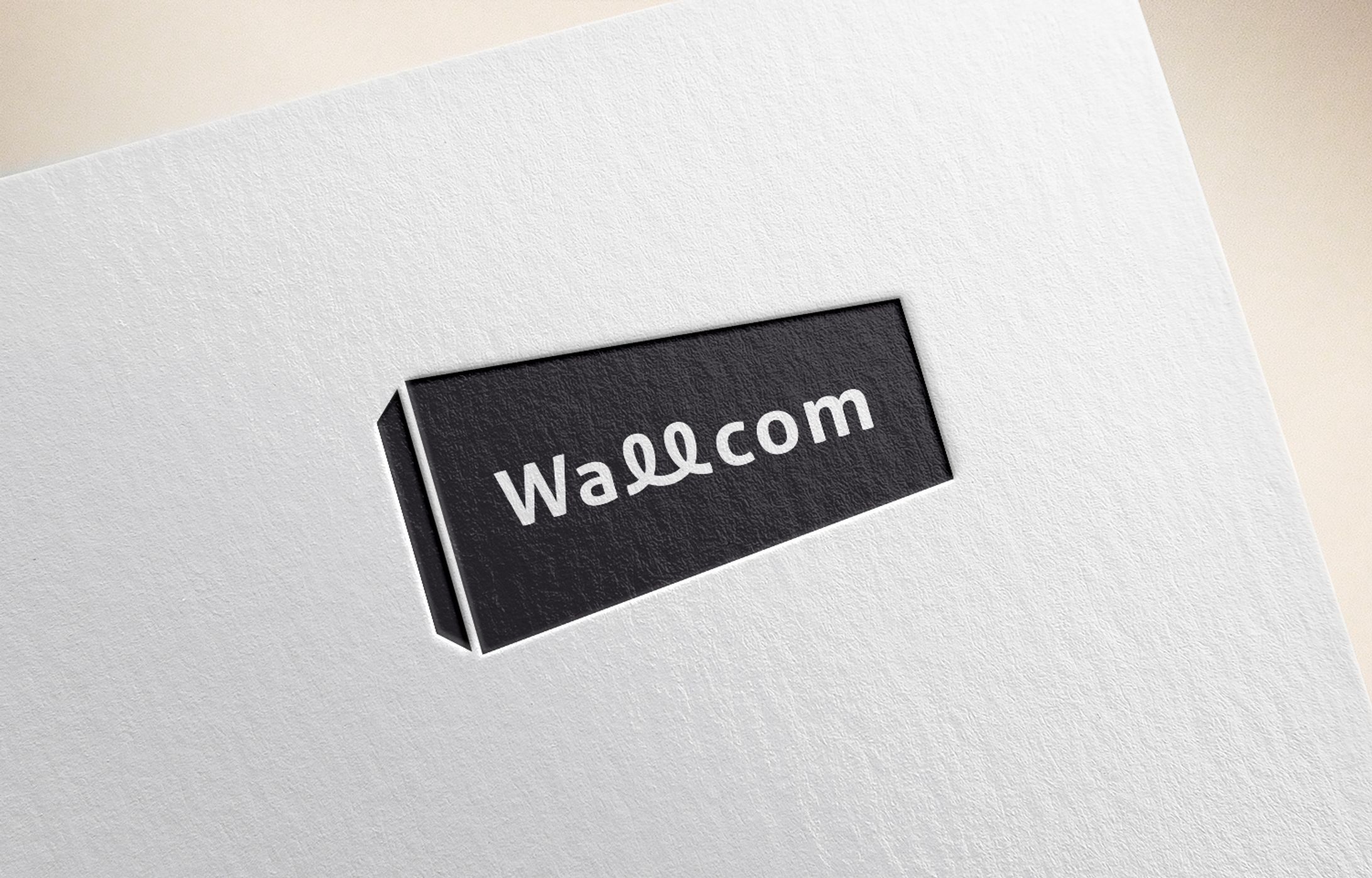 【wallcom】ロゴ、名刺-1