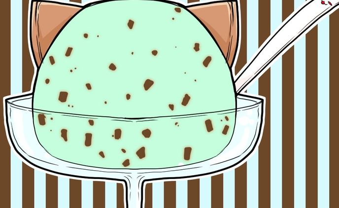 #チョコミントの日 
チョコミントの色合いってすごくかわいいですよね。