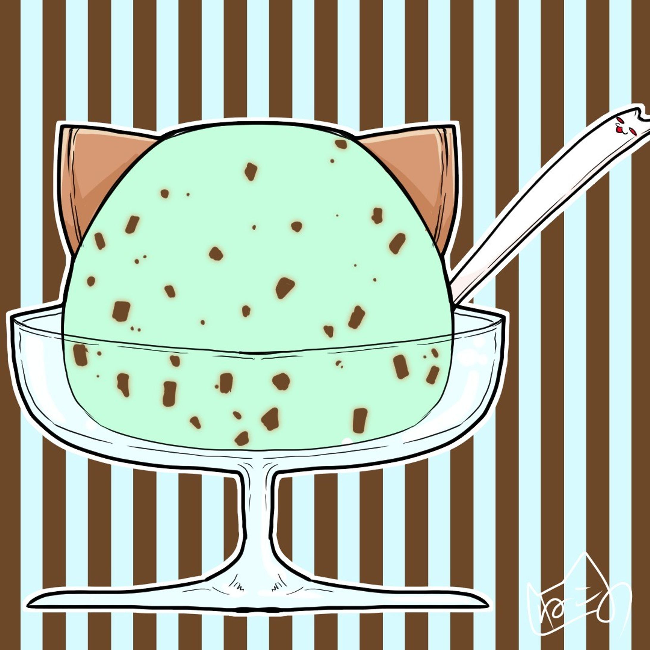 #チョコミントの日 
チョコミントの色合いってすごくかわいいですよね。-1