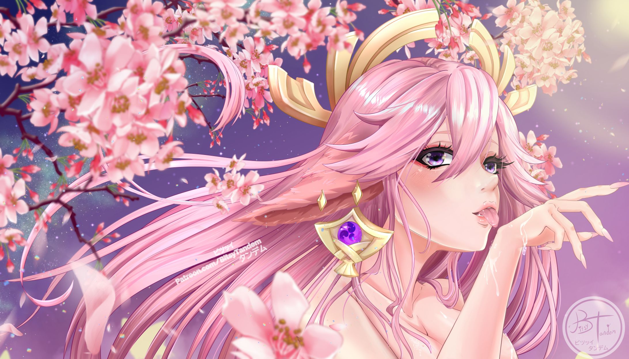 Yae Miko Bath Time Fan Art-1